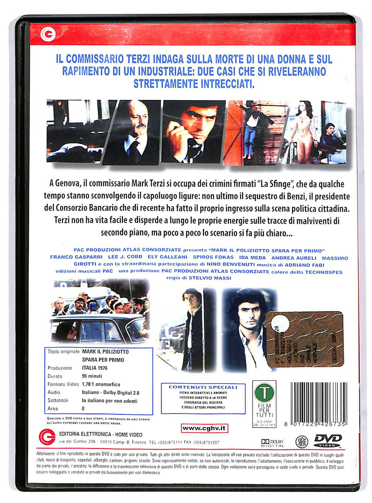 EBOND Mark Il Poliziotto Spara Per Primo DVD DB711142