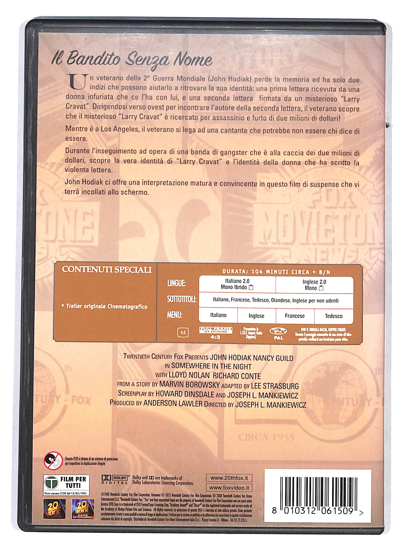EBOND Il Bandito senza Nome DVD DB711210