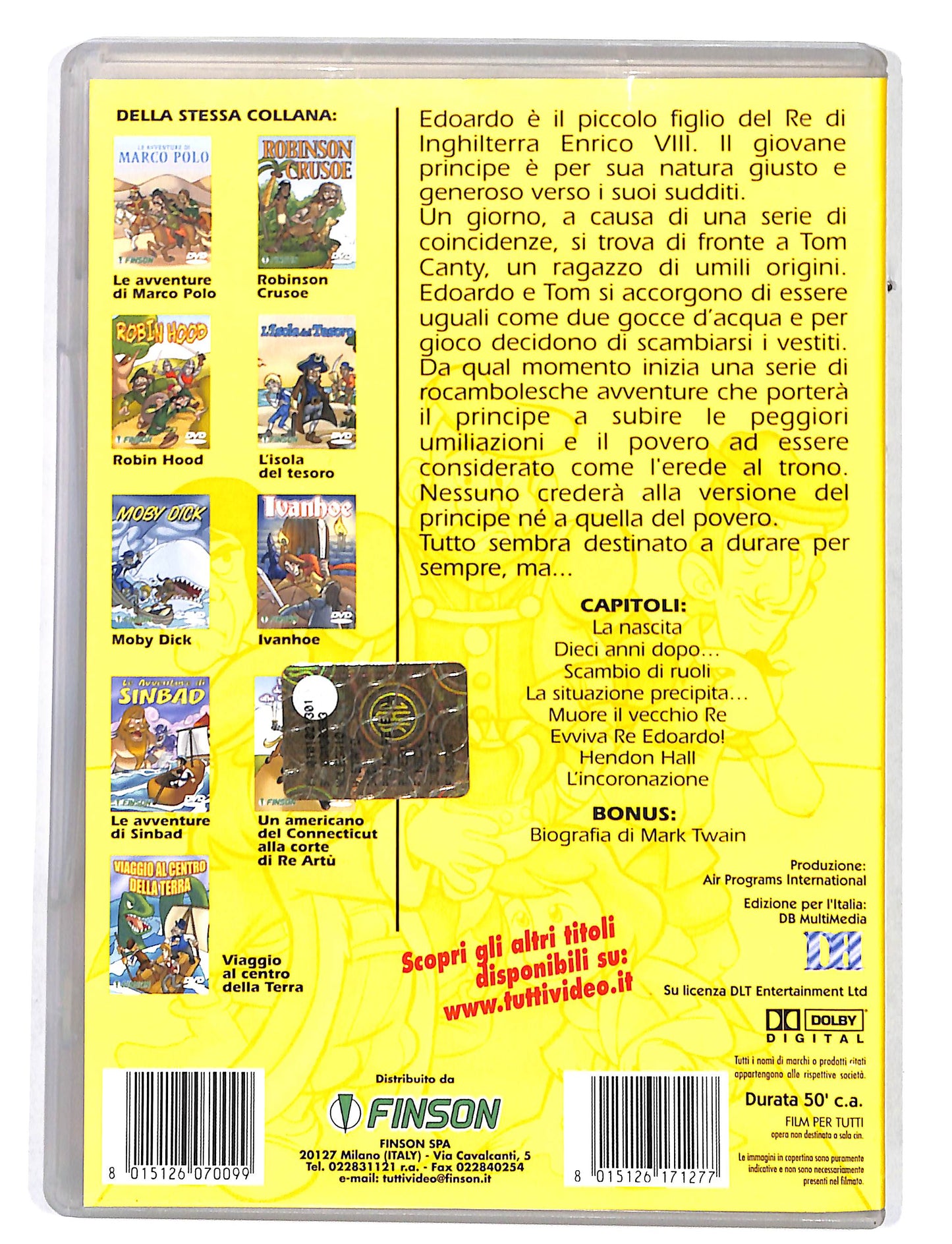 EBOND Il Principe e il Povero DVD DB711213