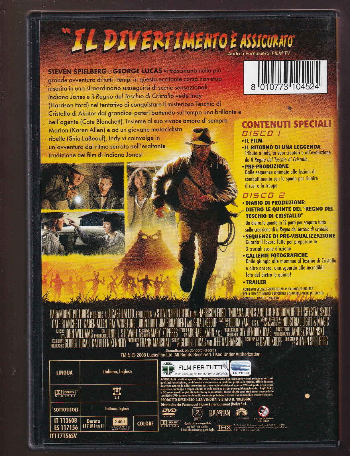 EBOND Indiana Jones e Il Teschio Di Cristallo DVD DB711240