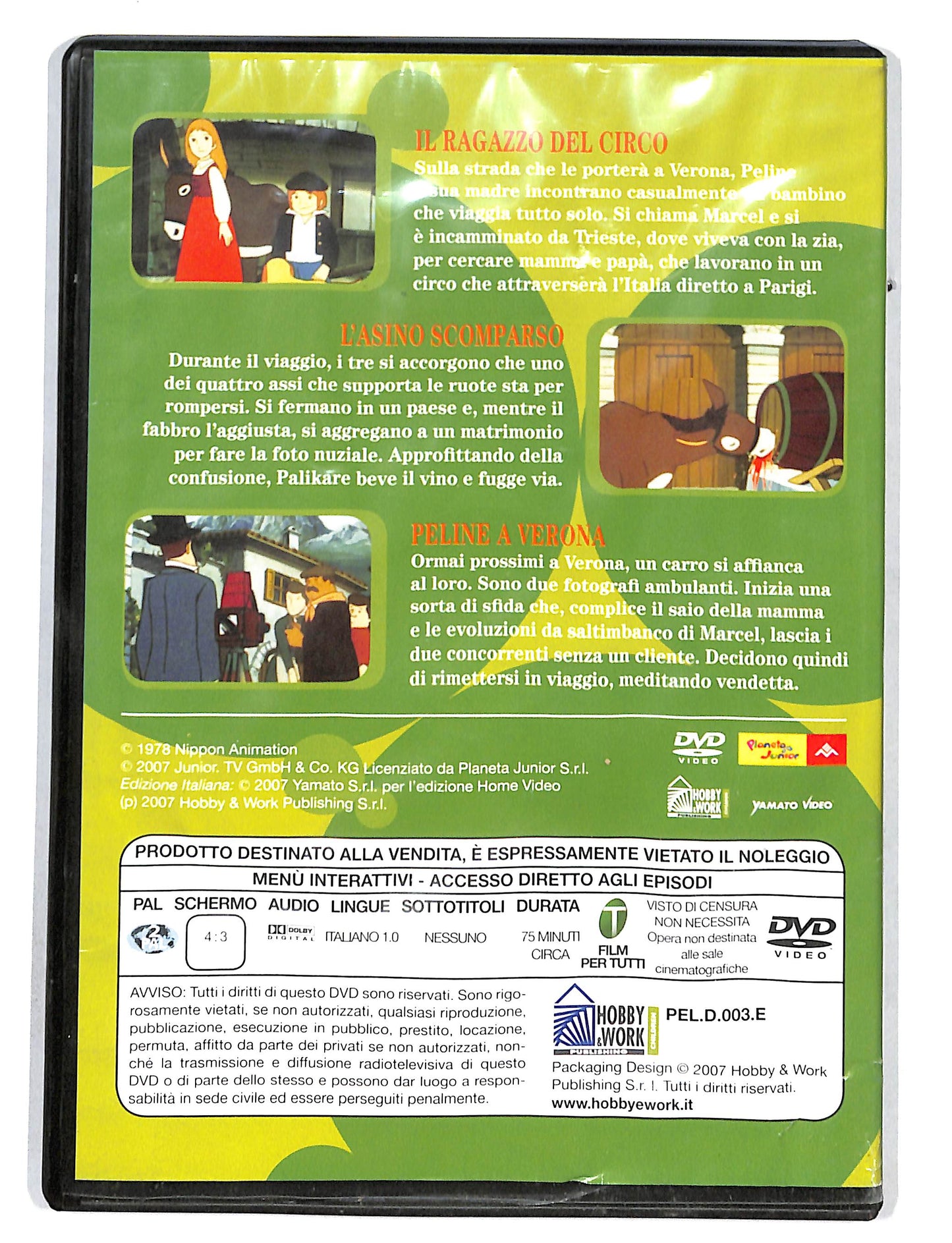 EBOND Peline Story vol.3 EDITORIALE DVD DB711251