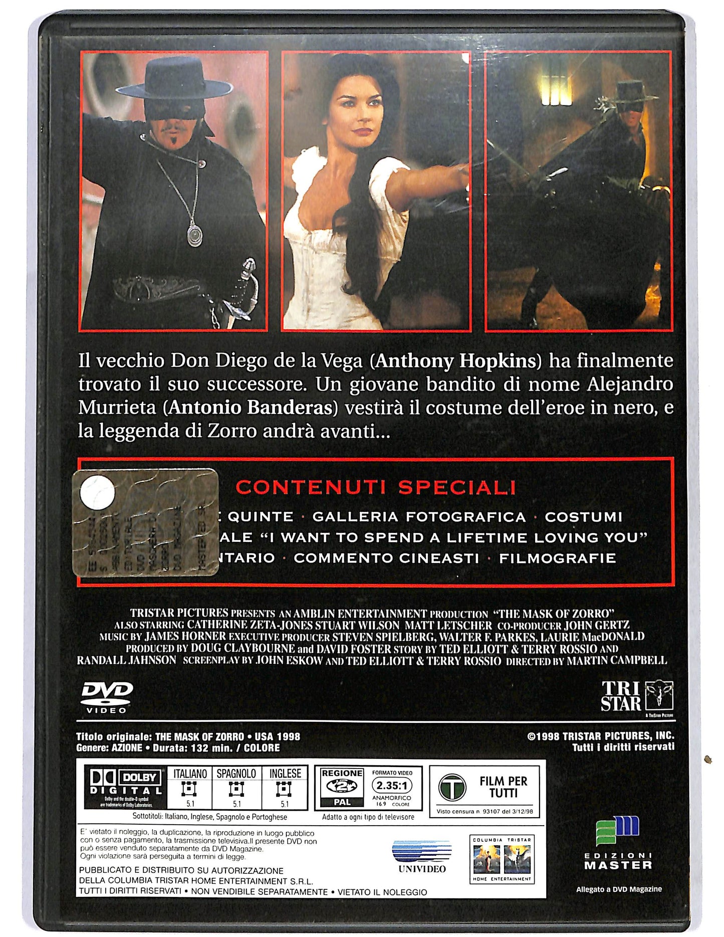 EBOND La maschera di Zorro EDITORIALE DVD DB711316