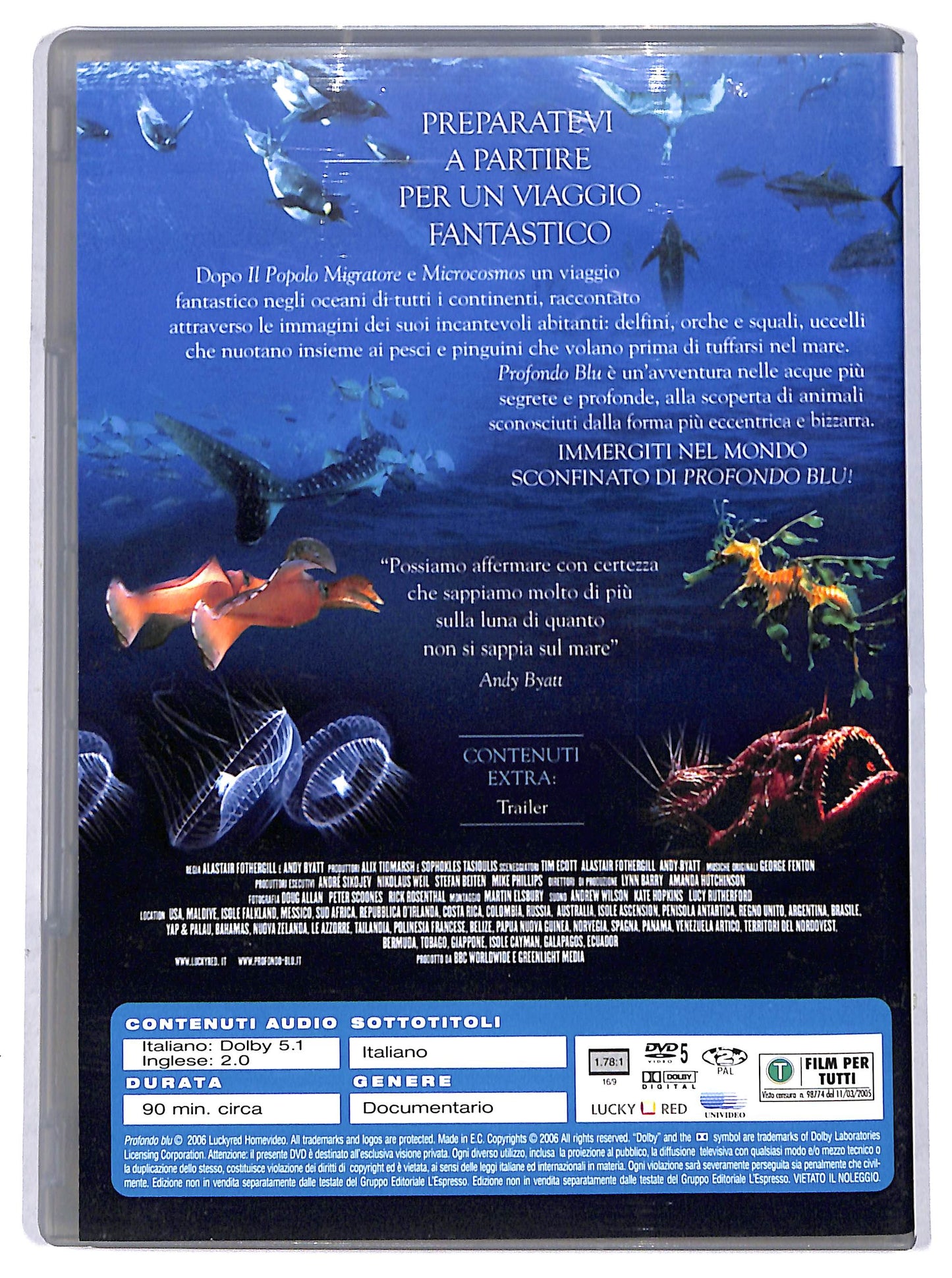 EBOND profondo blu, benvenuti in un altro mondo volume 3 EDITORIALE DVD DB711353