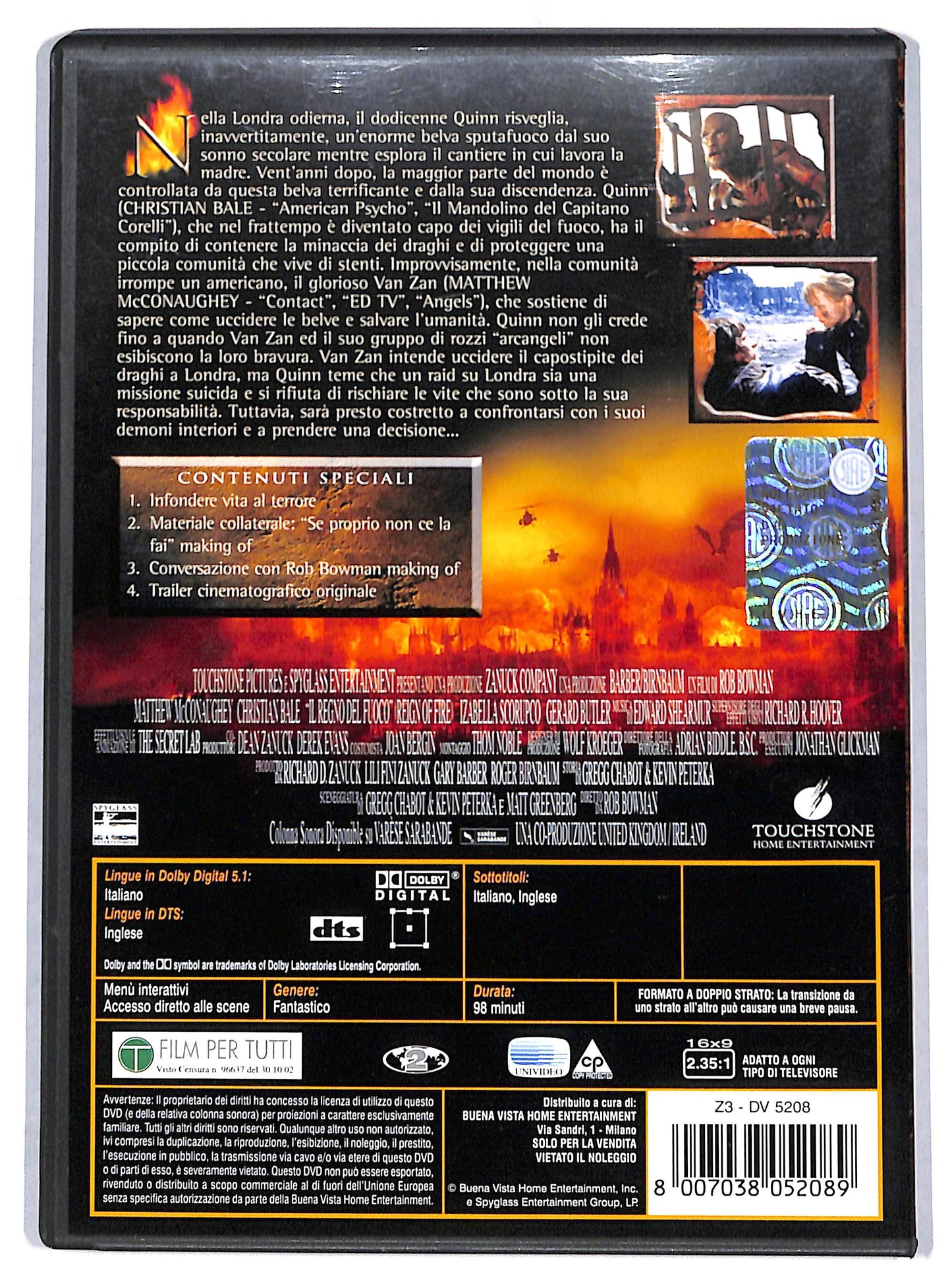 EBOND il regno del fuoco DVD DB711404