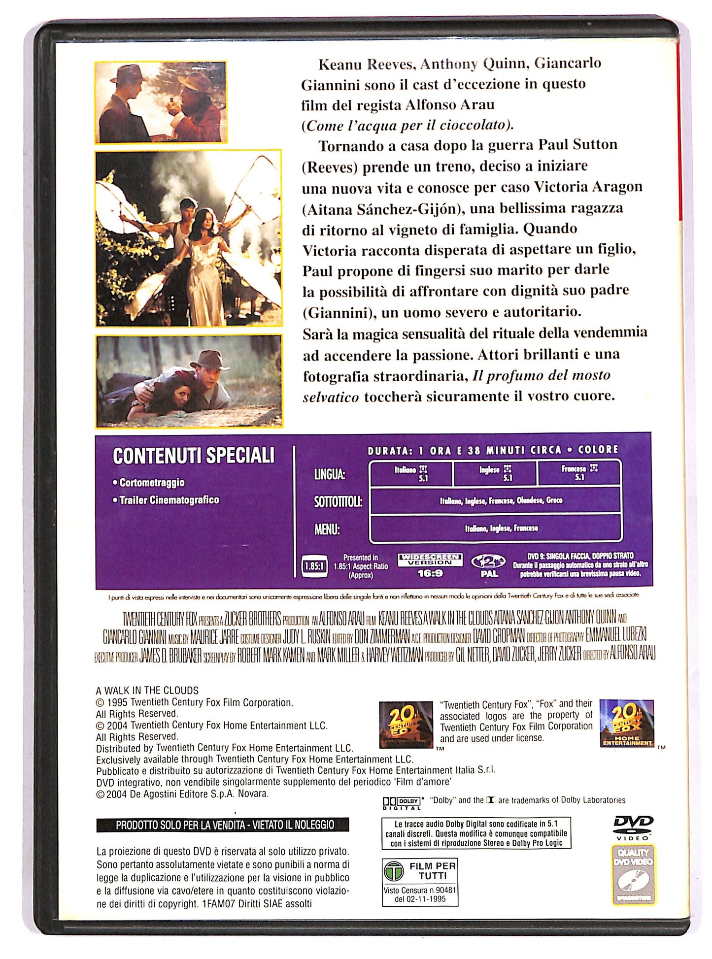 EBOND Il profumo del mosto selvatico EDITORIALE DVD DB711433