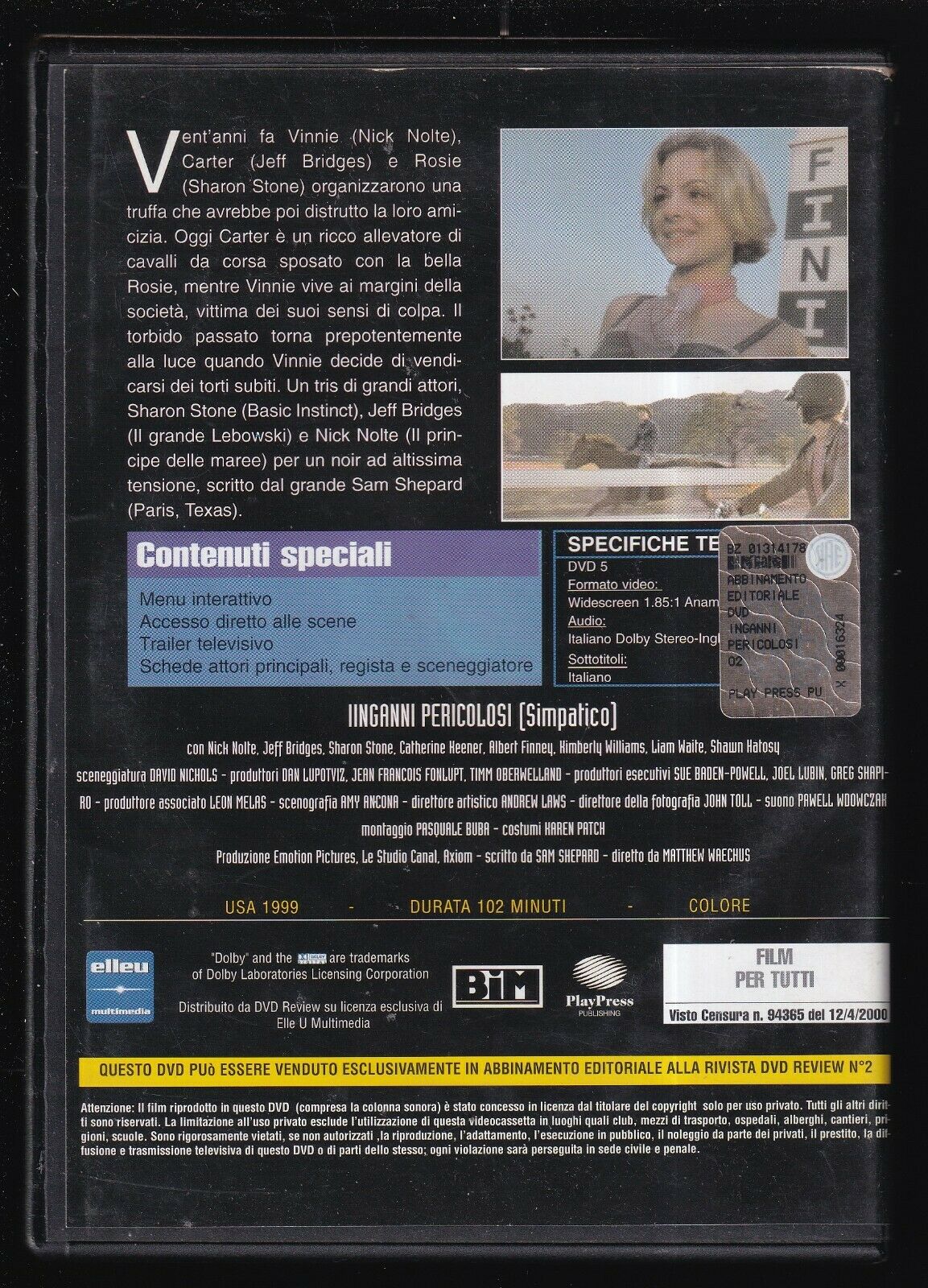 EBOND Inganni Pericolosi DVD DB711437