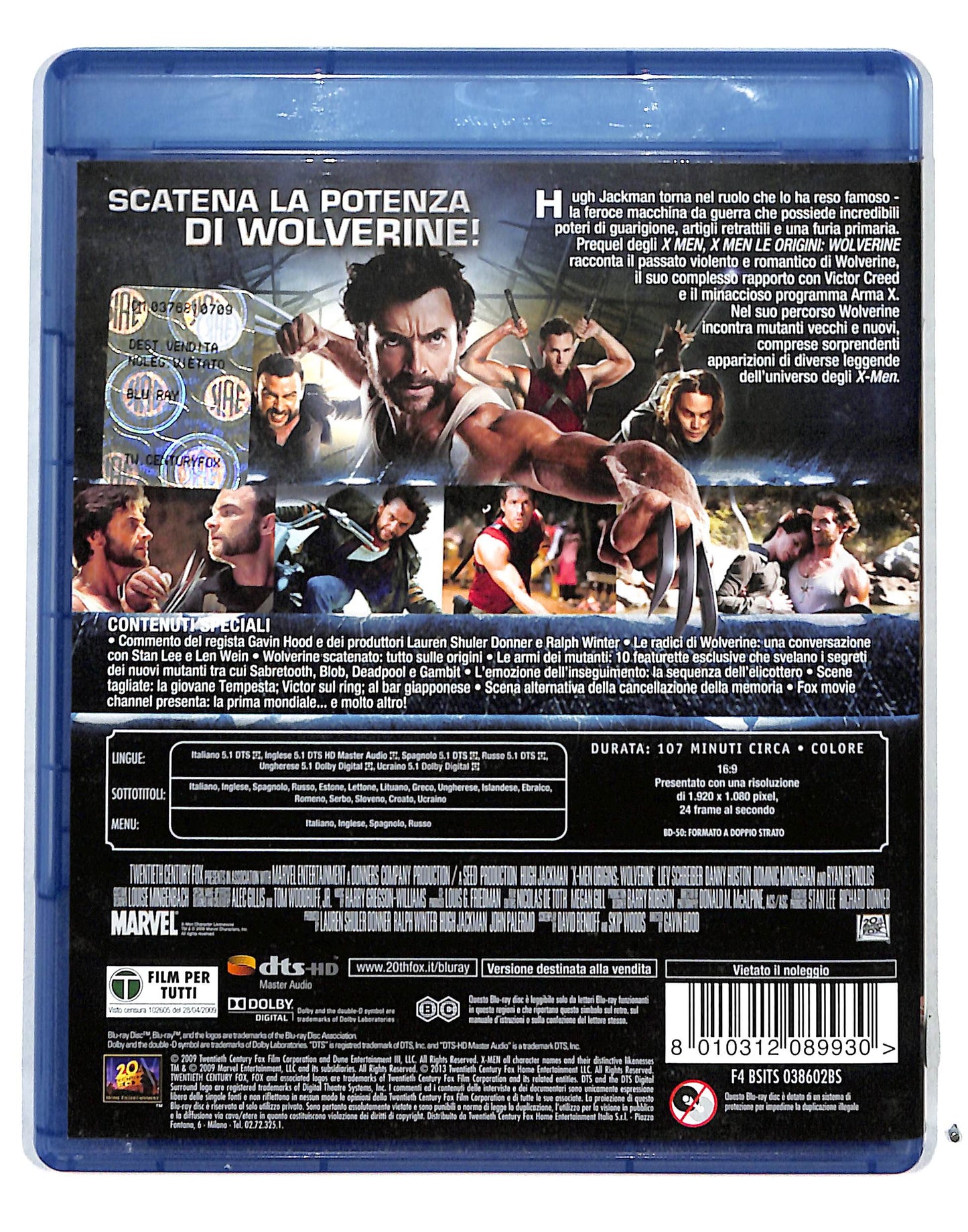 EBOND X-men le origini - Wolverine BLURAY DB711604