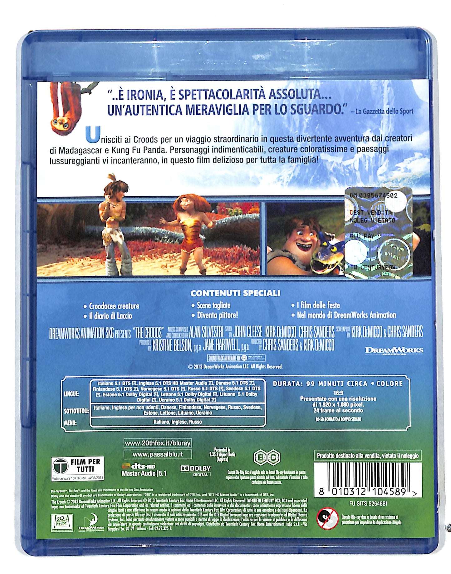 EBOND I Croods BLURAY + DVD BLURAY DB711611