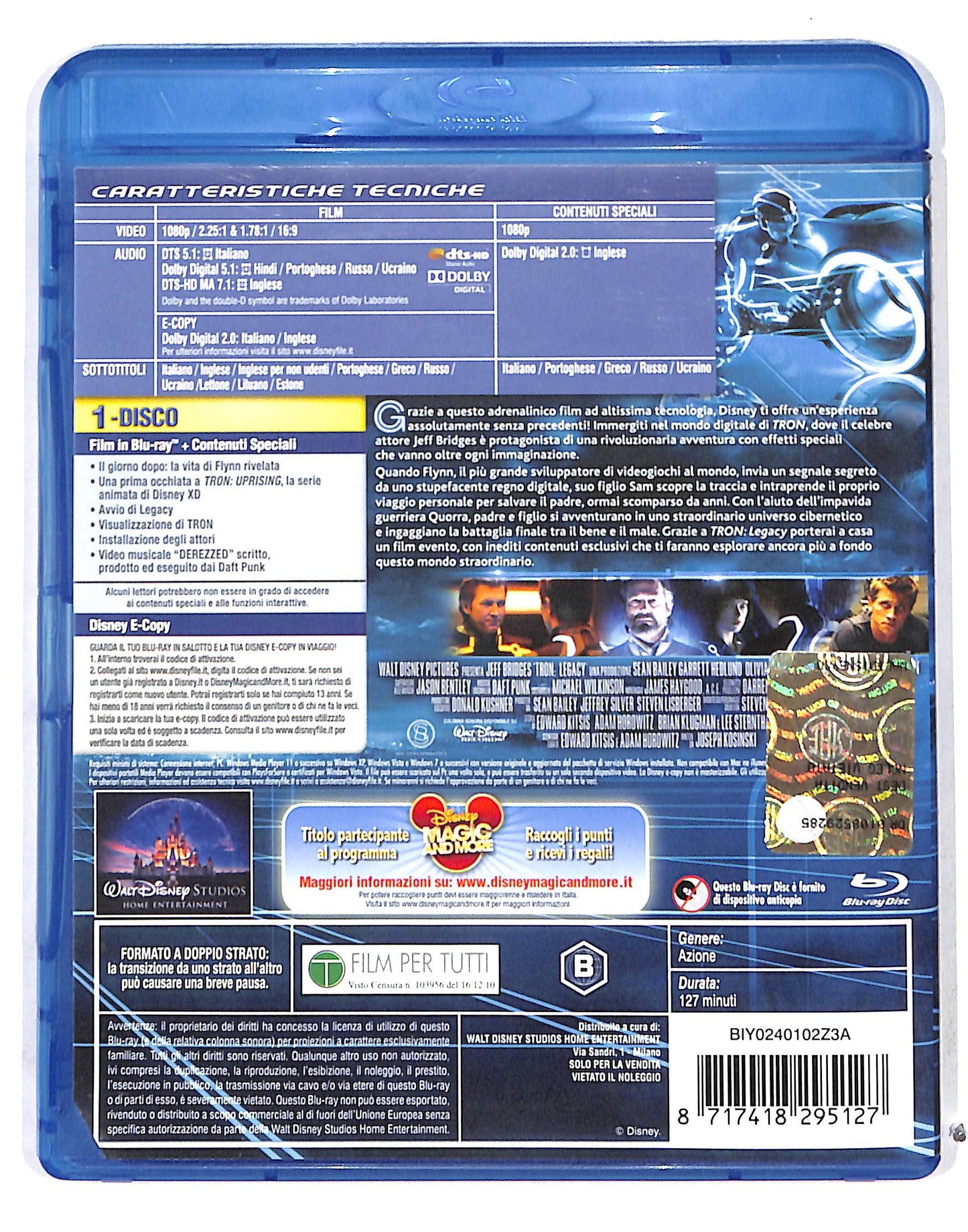 EBOND Tron Legacy + DISNEY E-COPY BLURAY DB711622