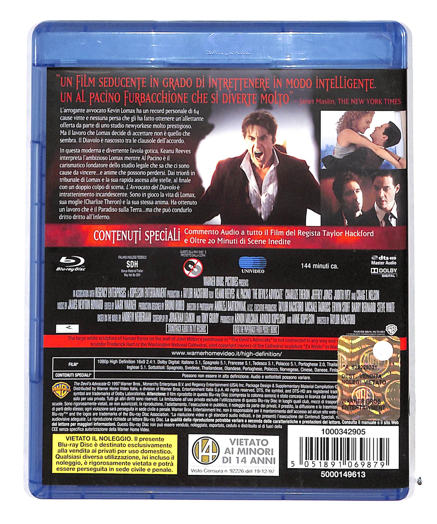 EBOND L'avvocato del diavolo BLURAY DB711629