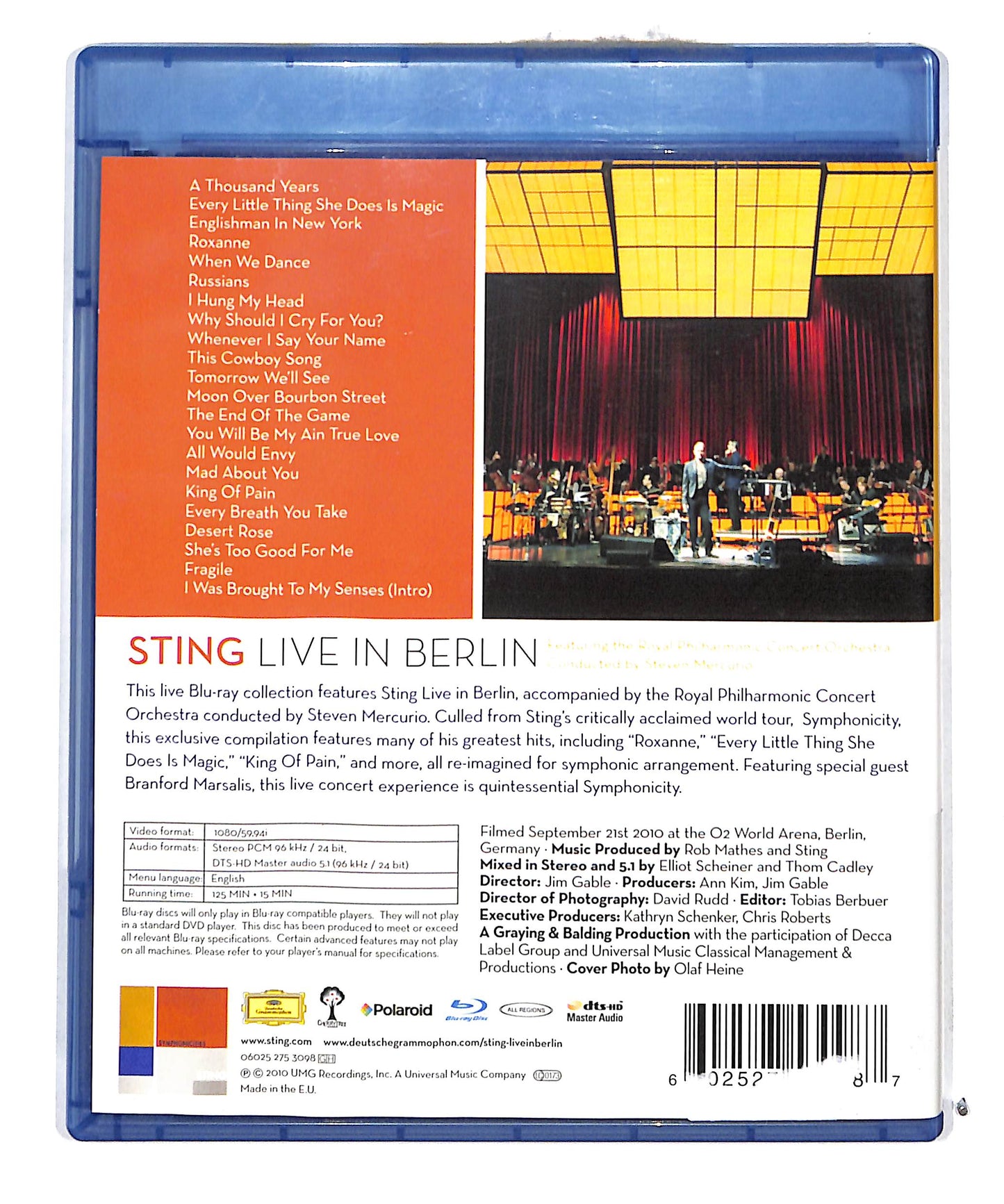 EBOND Sting live in Berlin BLURAY DB711635