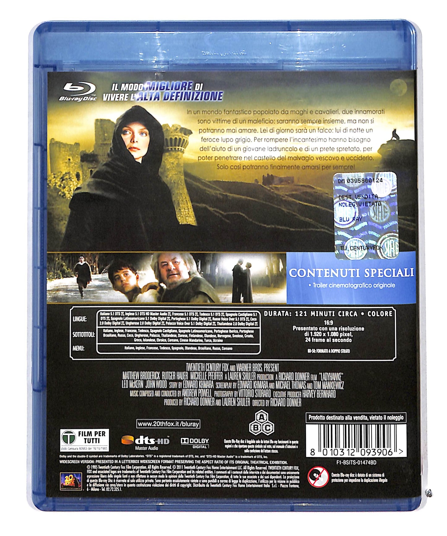 EBOND Ladyhawke BLURAY BLURAY DB711648