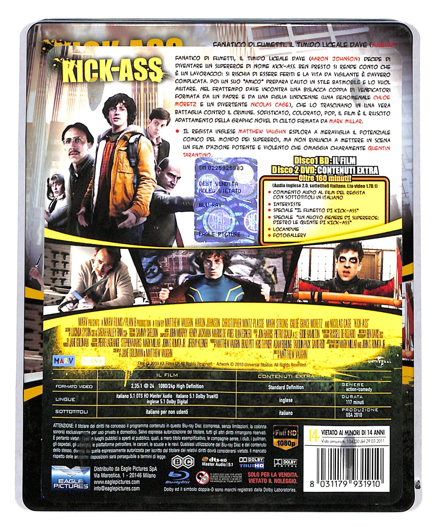EBOND Kick-Ass Steelbook BLURAY DB711651