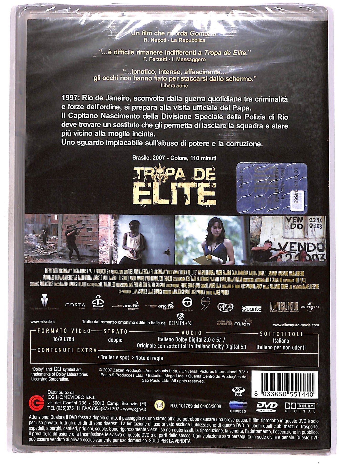 EBOND Tropa de Elite - Gli squadroni della morte DVD DB711806