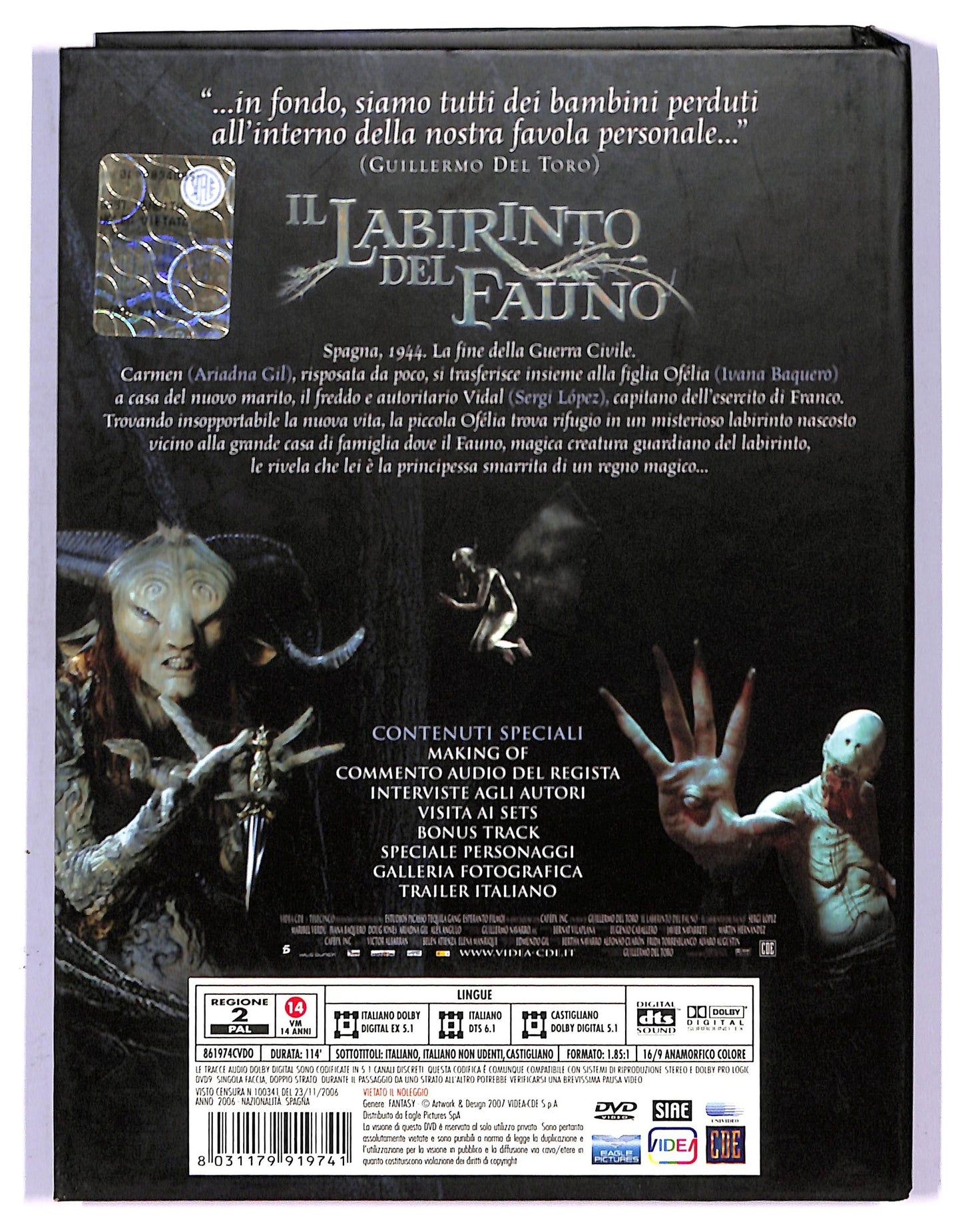 EBOND Il labirinto del Fauno (2 dischi) EDIZIONE SPECIALE DIGIBOOK DVD DB711829