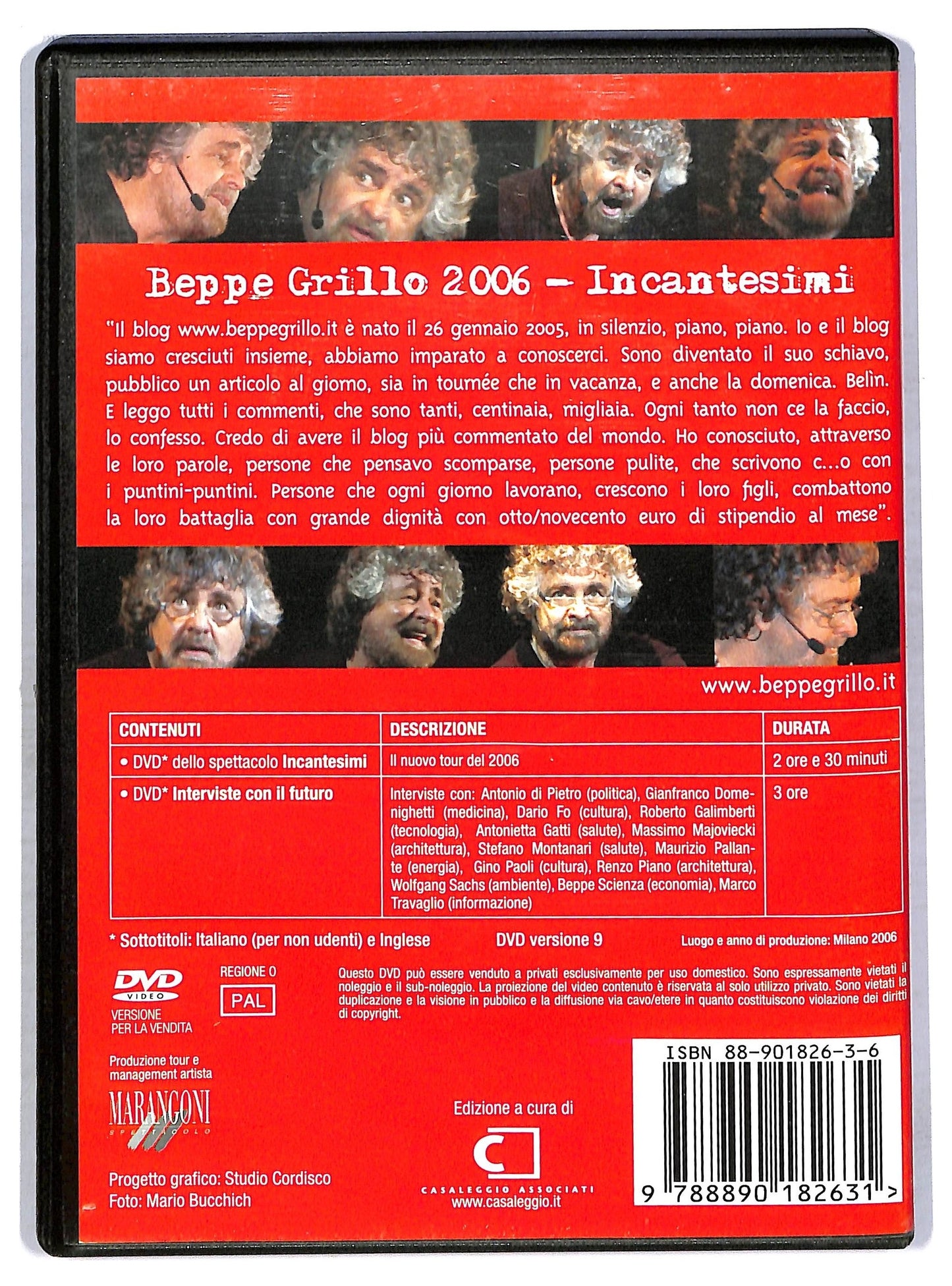 EBOND beppe grillo 2006 - incantesimi DVD DB711851