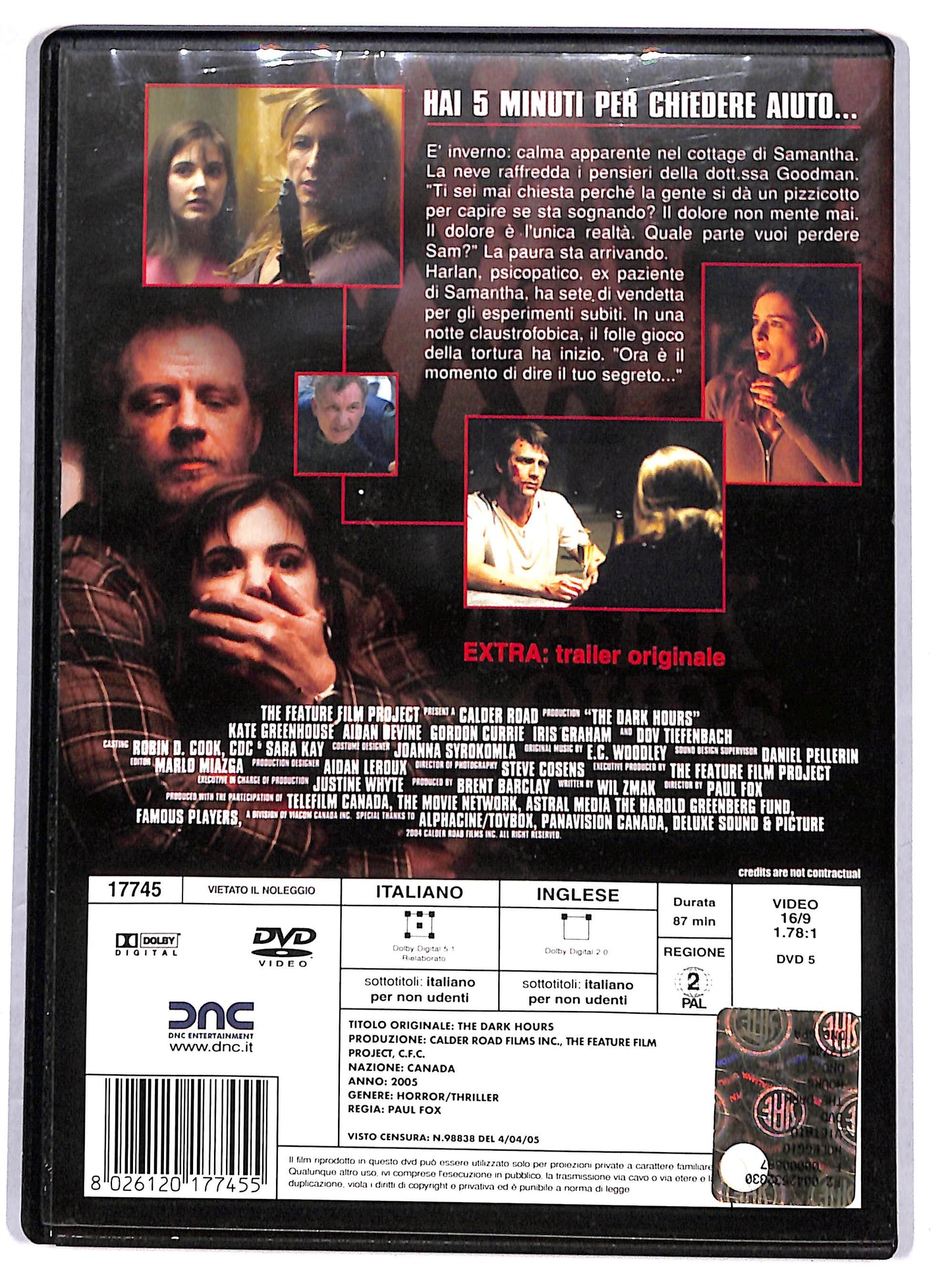 EBOND the dark hours DVD DB712132