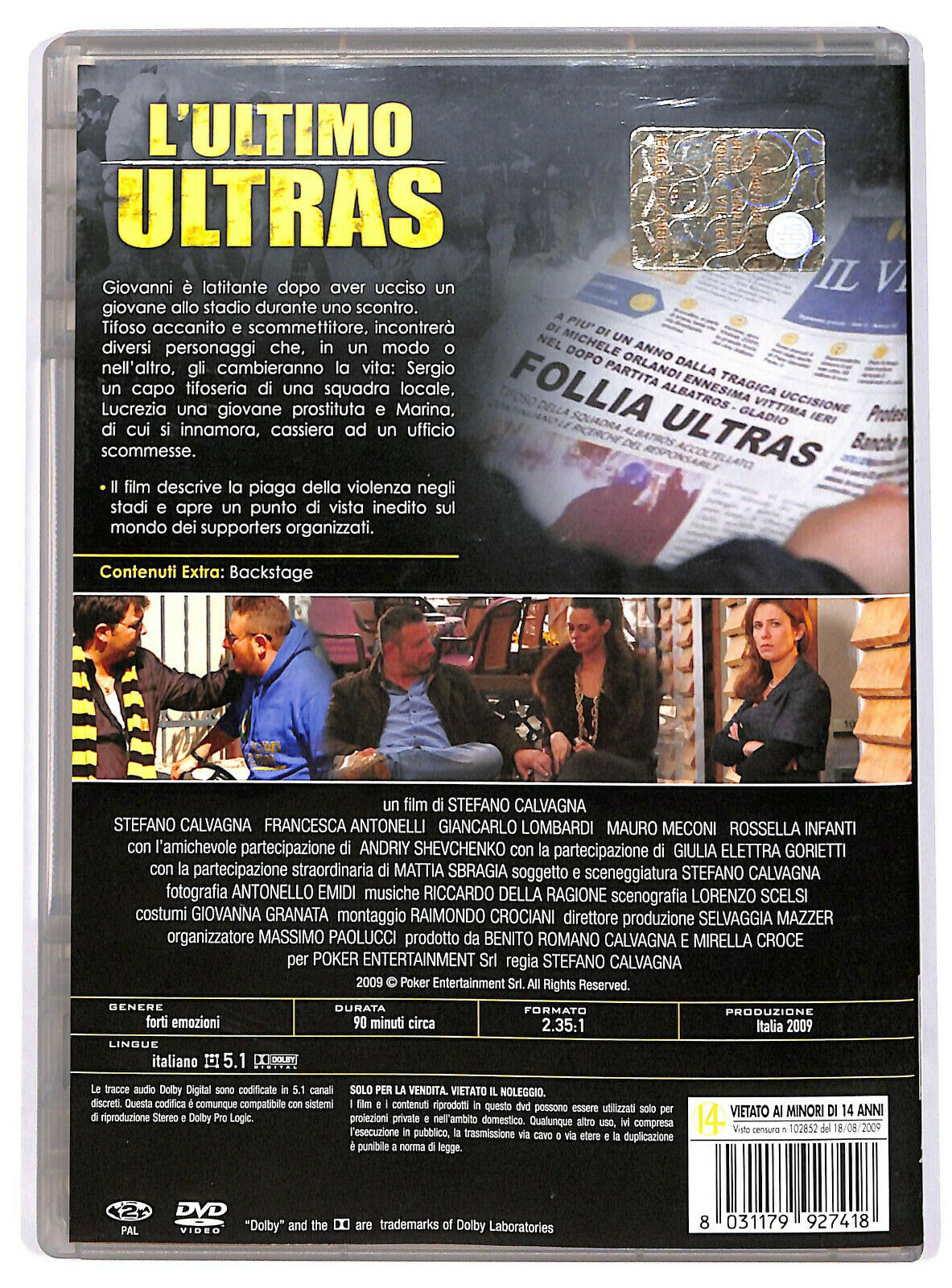 EBOND L'ultimo Ultras DVD DB712333