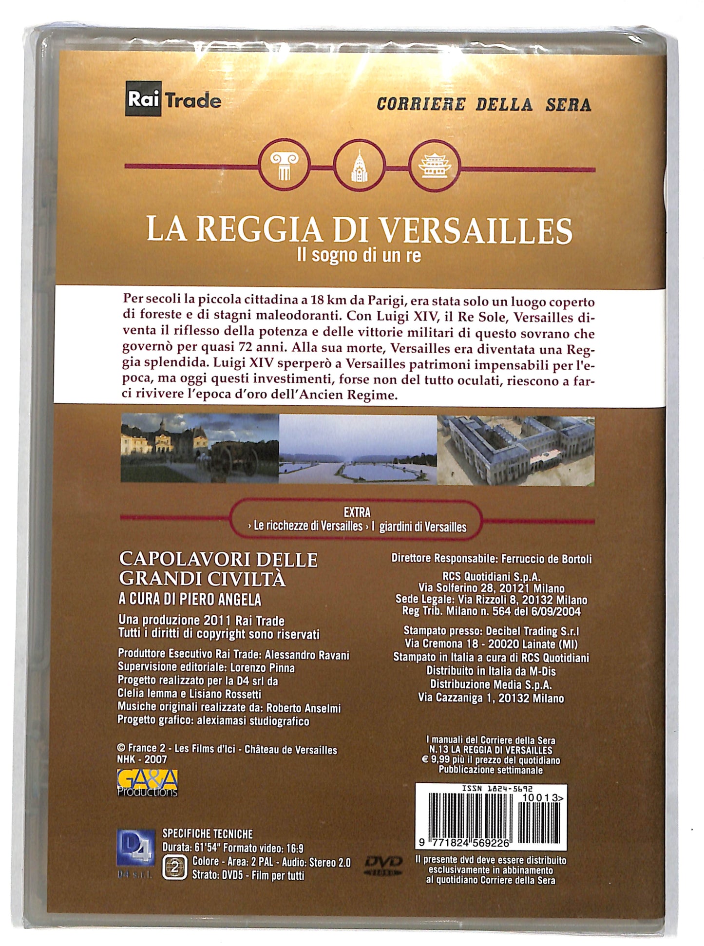 EBOND La reggia di versailles - il sogno di un re EDITORIALE DVD DB712360