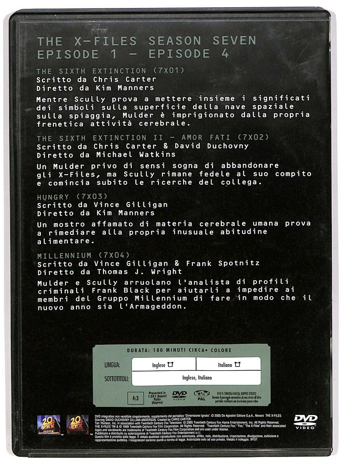 EBOND The X Files Stagione 7 Vol. 1 Editoriale DVD DB712605