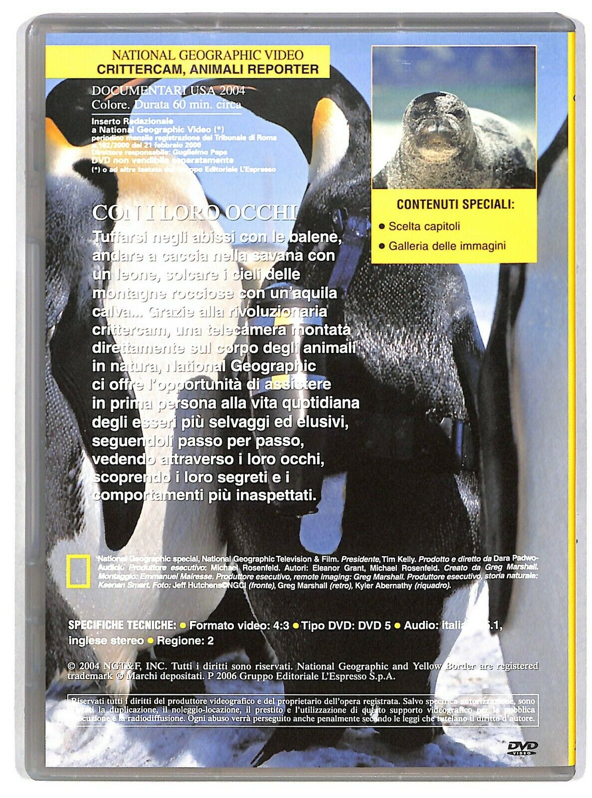 EBOND Animali Reporter: Crittecam - National Geographic Vol.44 DVD DB712629