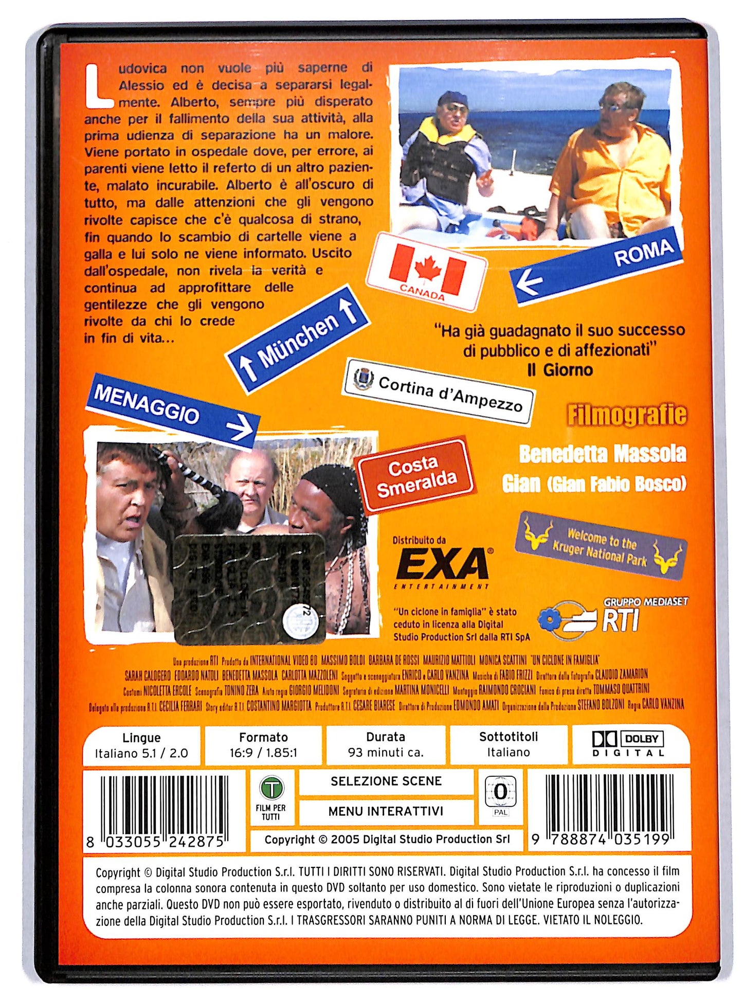 EBOND Un ciclone in famiglia terza puntata EDITORIALE DVD DB712742