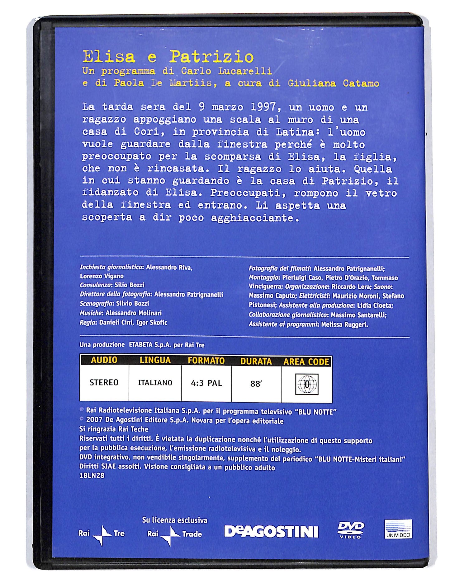 EBOND Blu Notte - Elisa e Patrizio vol.28 EDITORIALE DVD DB712762