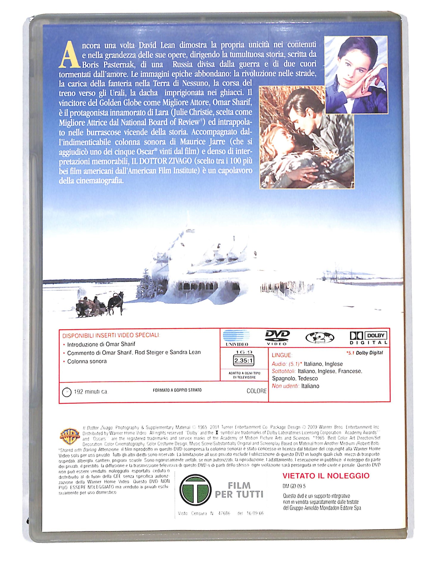 EBOND Il Dottor Zivago EDIZIONE SPECIALE due dischi DVD DB712764