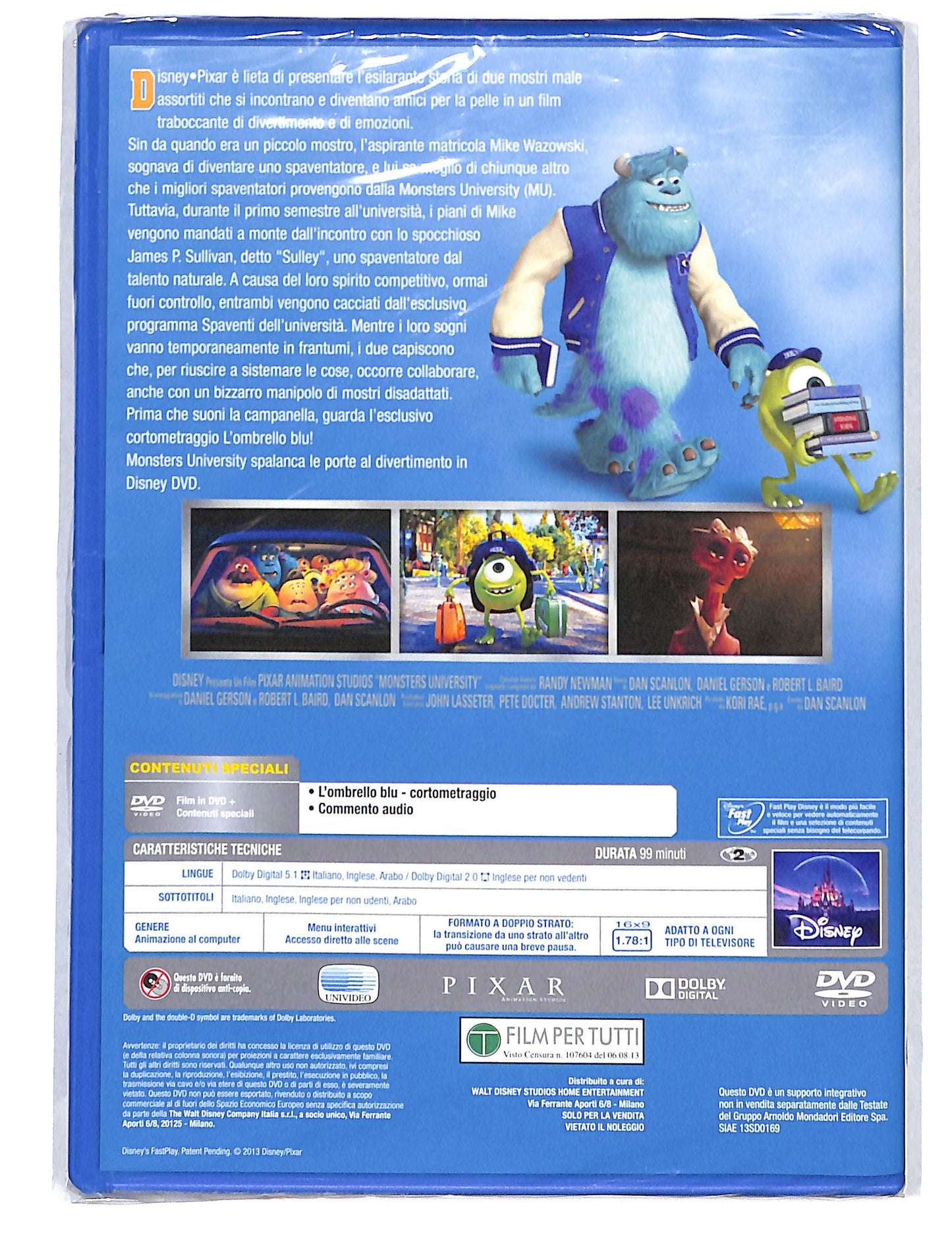 EBOND Monsters University EDITORIALE DVD DB712767