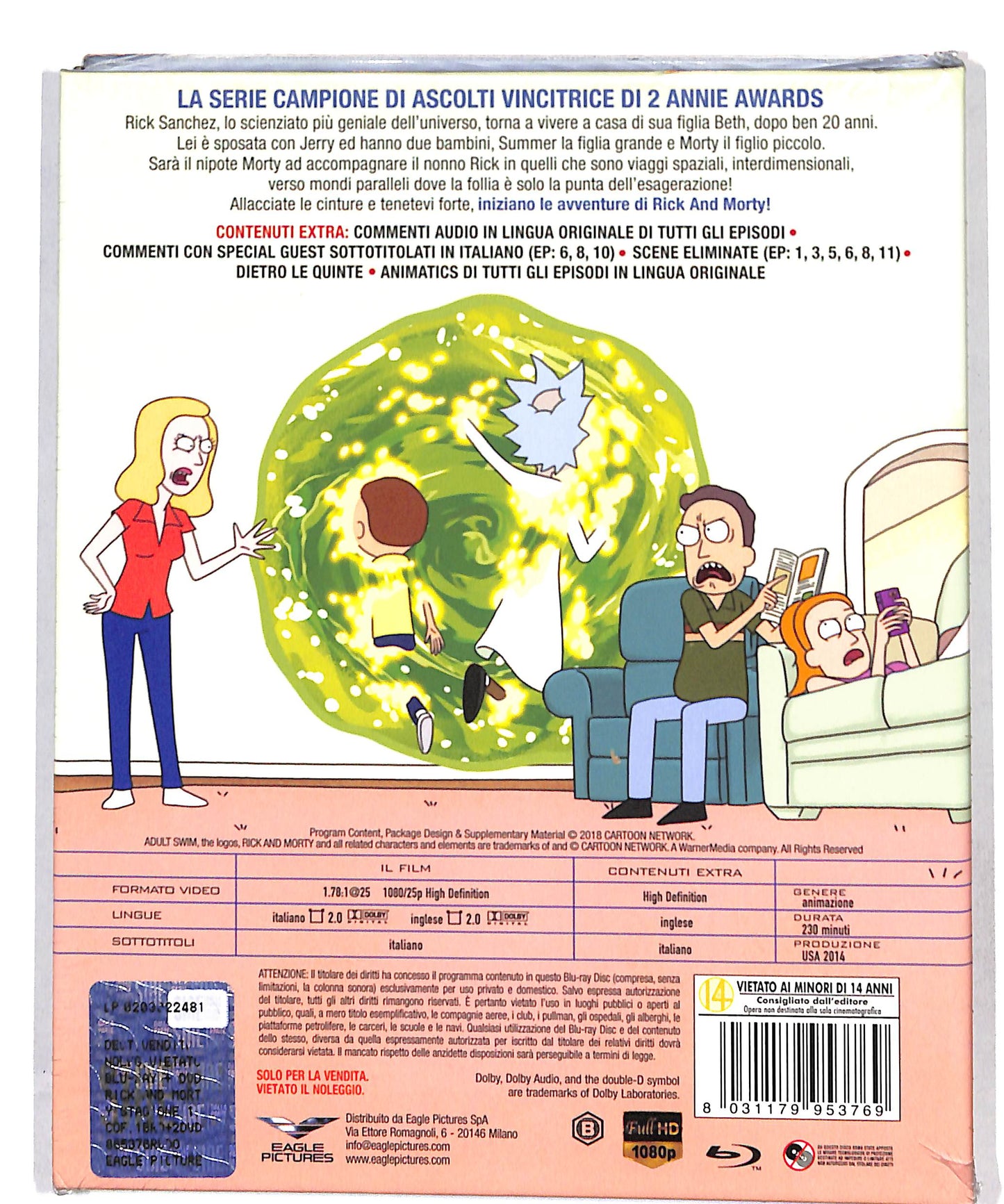 EBOND Rick And Morty Stagione 1 + DVD BLURAY DB712909