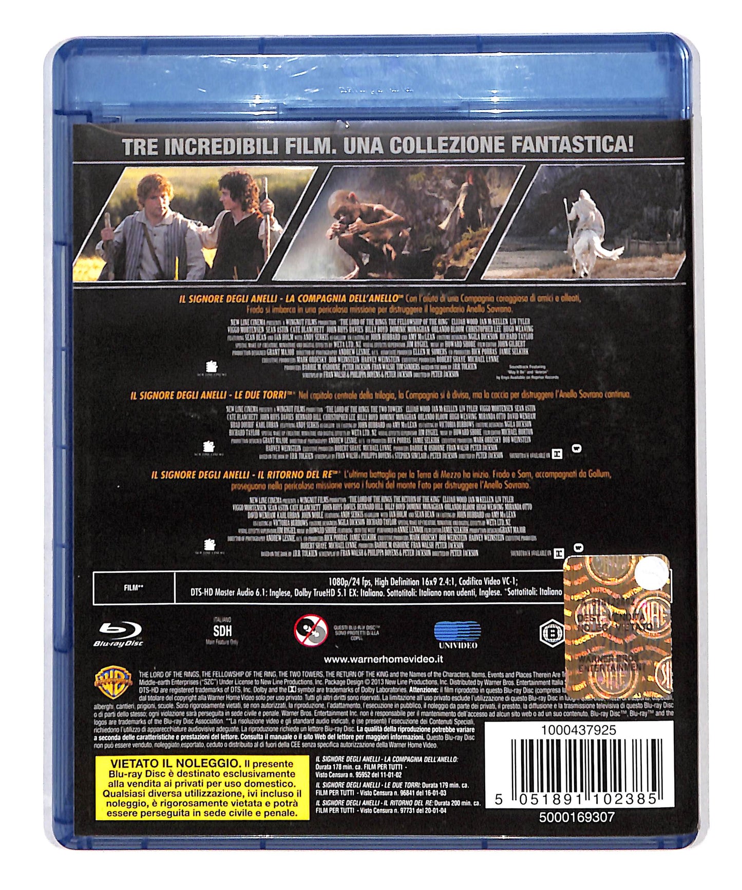 EBOND Il Signore degli Anelli la trilogia BLURAY DB712913