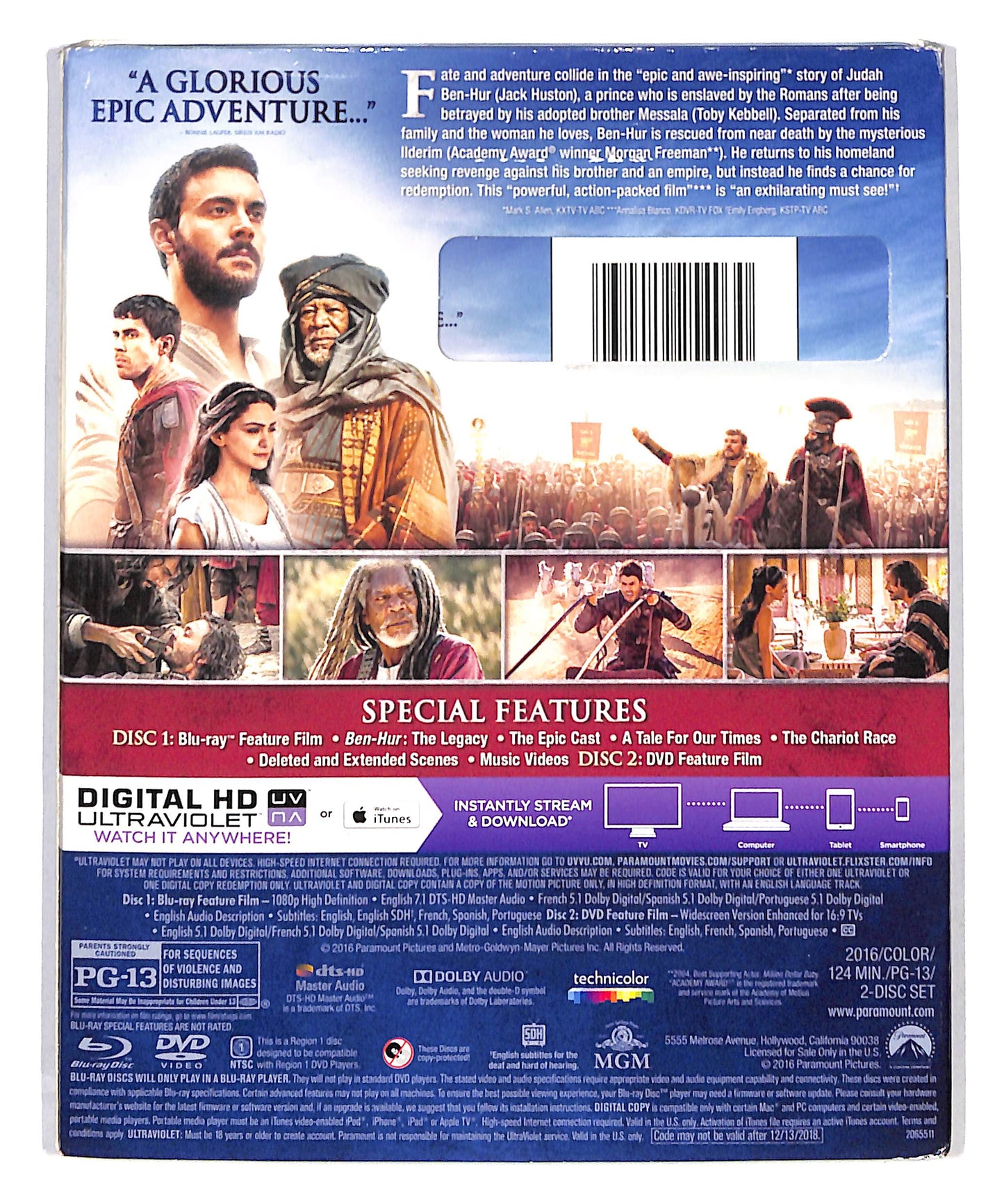 EBOND Ben-Hur Edizione: Stati Uniti + DVD BLURAY DB712947