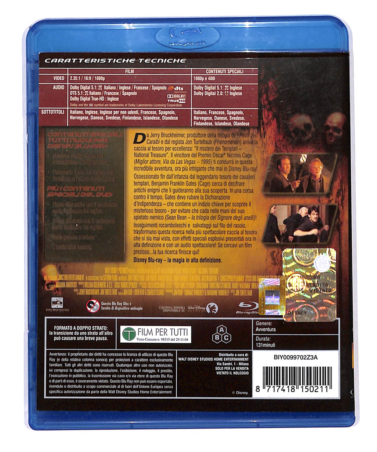 EBOND Il Mistero Dei Templari BLURAY DB712965