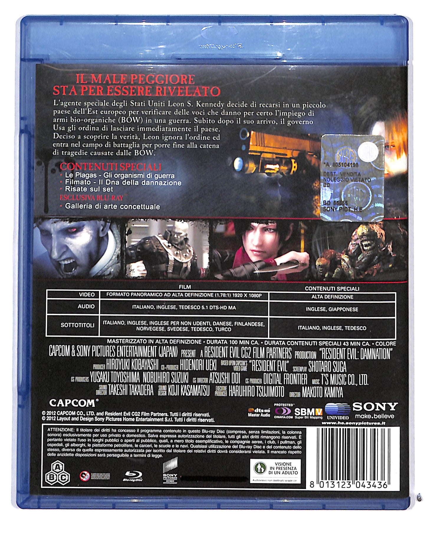 EBOND Resident Evil - Damnation BLURAY BLURAY DB713225