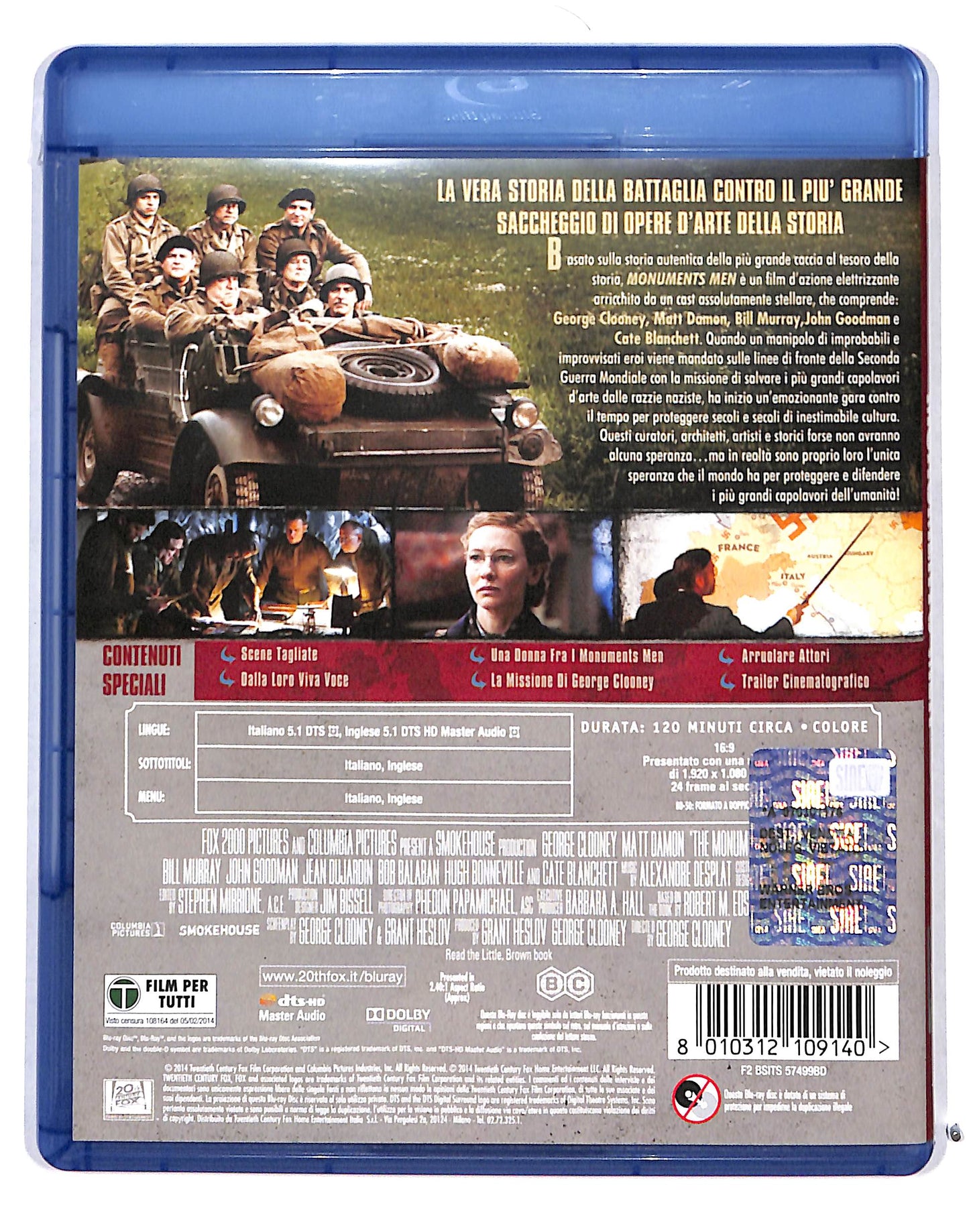 EBOND Monuments Men BLURAY BLURAY DB713265