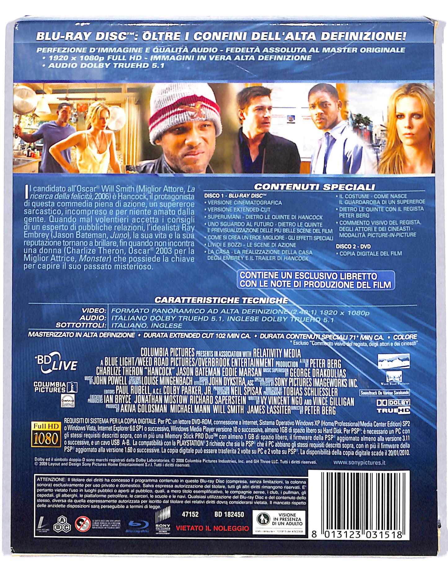 EBOND Hancock Extended Cut BLURAY DB713268