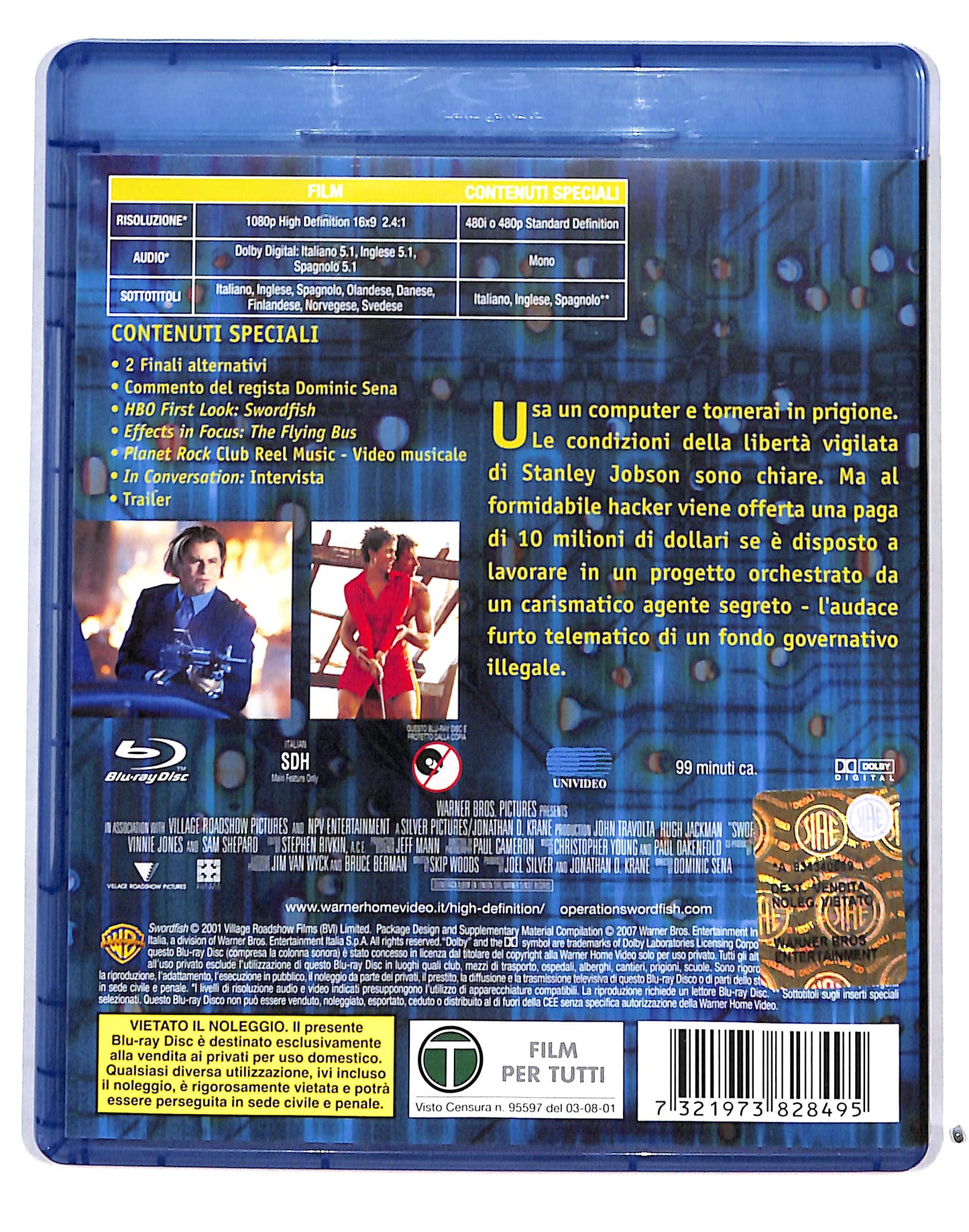 EBOND Codice Swordfish BLURAY BLURAY DB713277