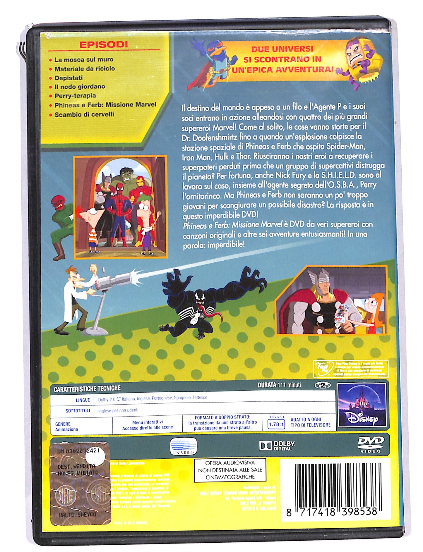 EBOND Phineas E Ferb Missione Marvel DVD DB713605