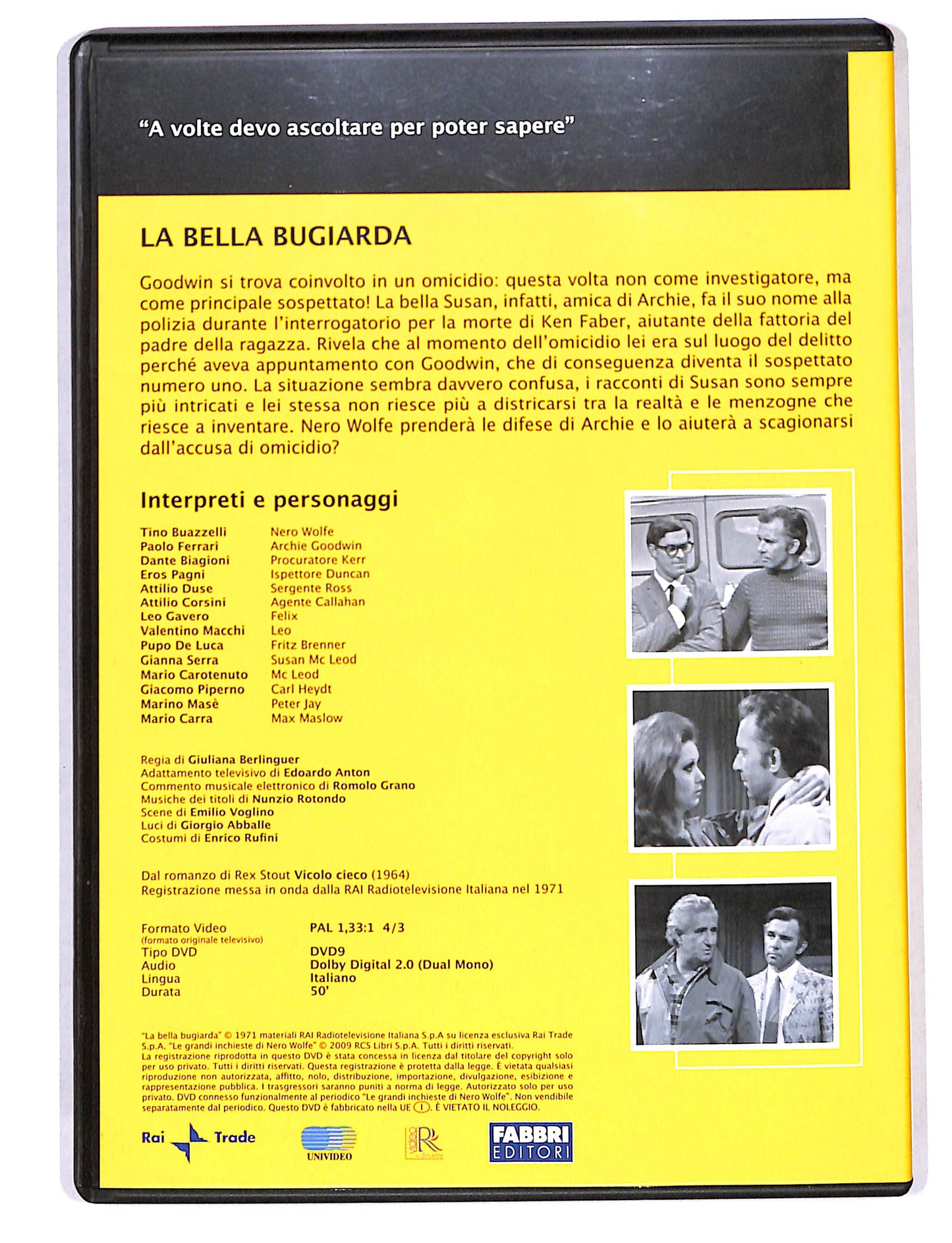 EBOND Nero wolfe - La Bella Bugiarda 1 puntata DVD DB713617