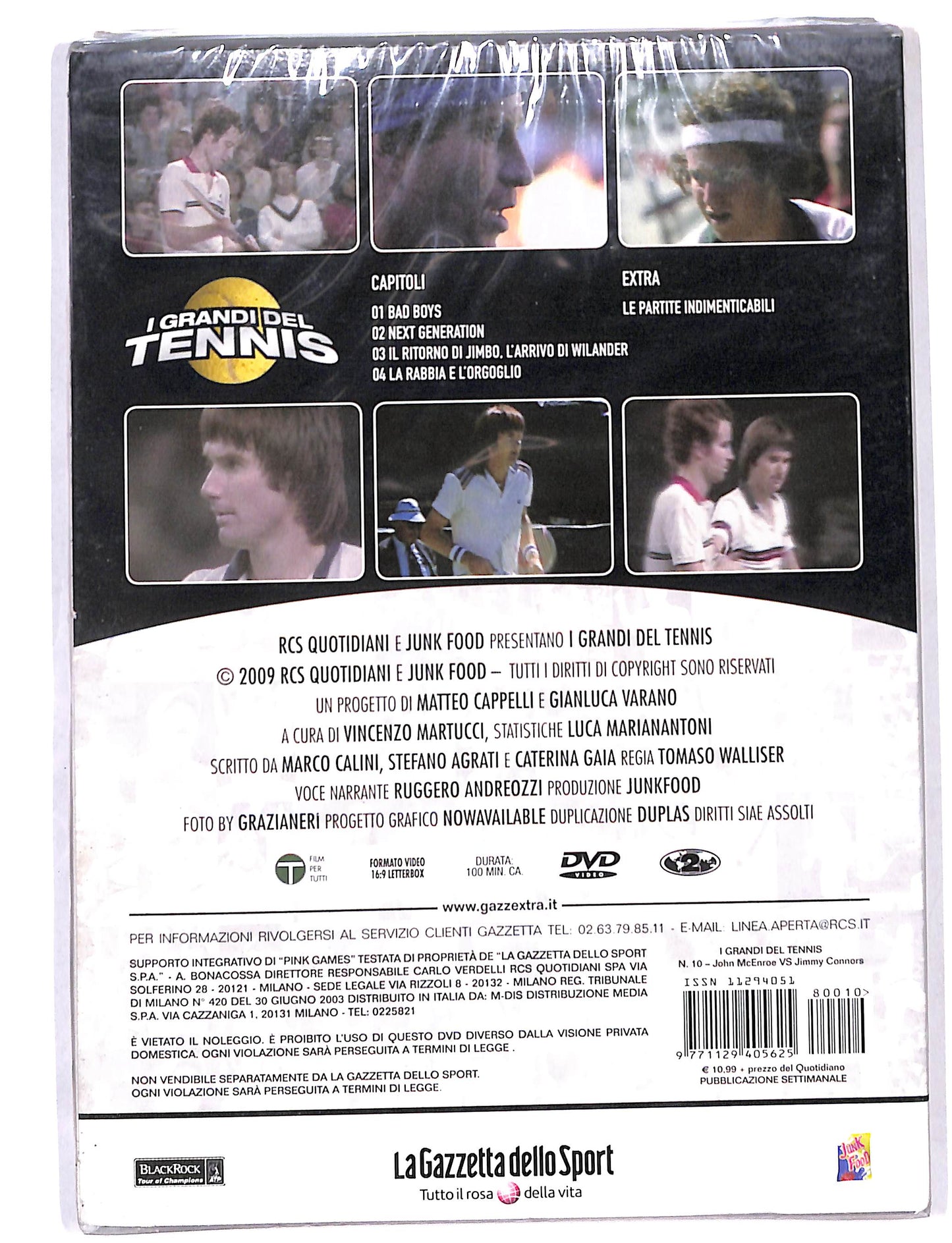 EBOND I grandi del tennis vol 10 John Mcenroe vs Jimmy Connors DVD DB713639