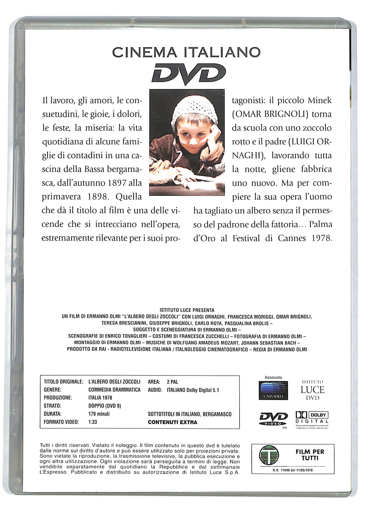 EBOND L'albero degli zoccoli EDITORIALE DVD DB713654