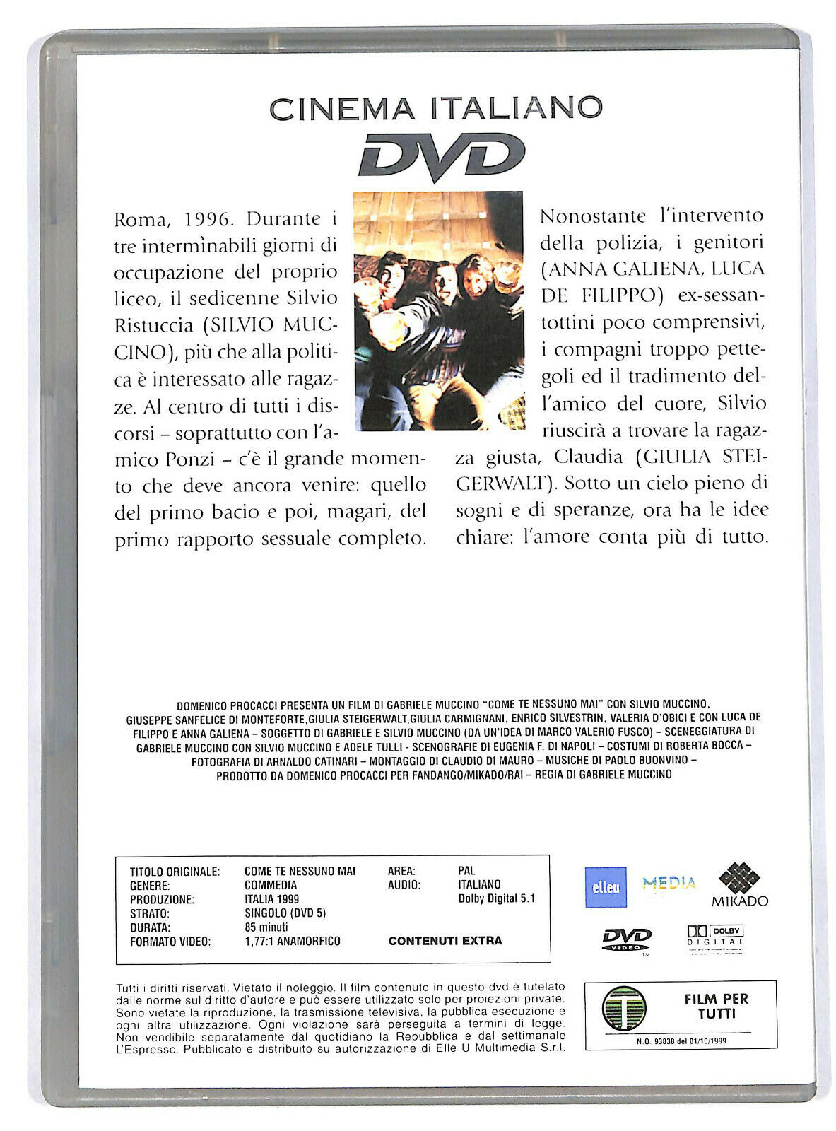 EBOND Cinema Italiano - Come Te Nessuno Mai Vol13 Editoriale DVD DB713656