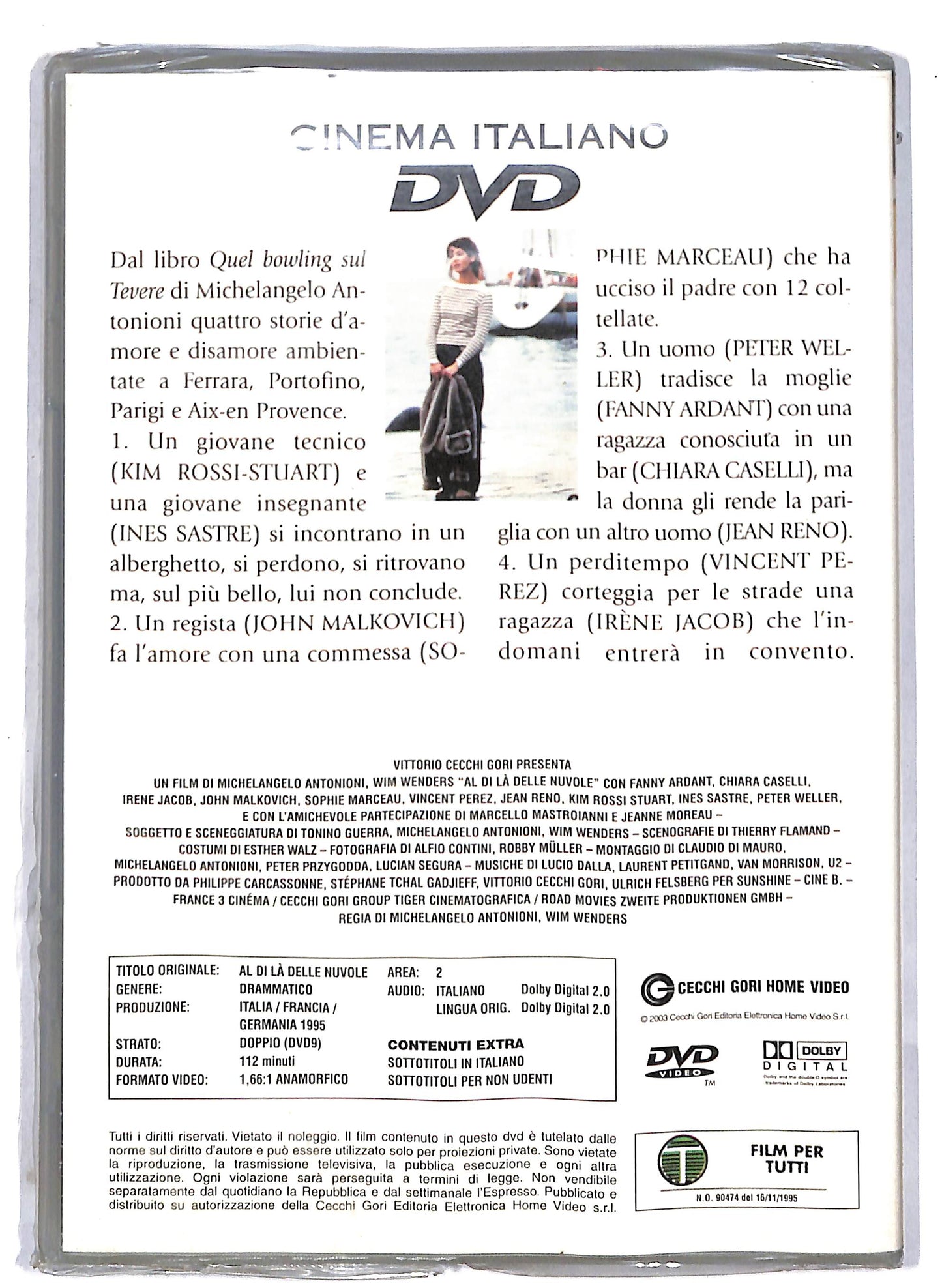 EBOND Al di la delle nuvole EDITORIALE DVD DB713659