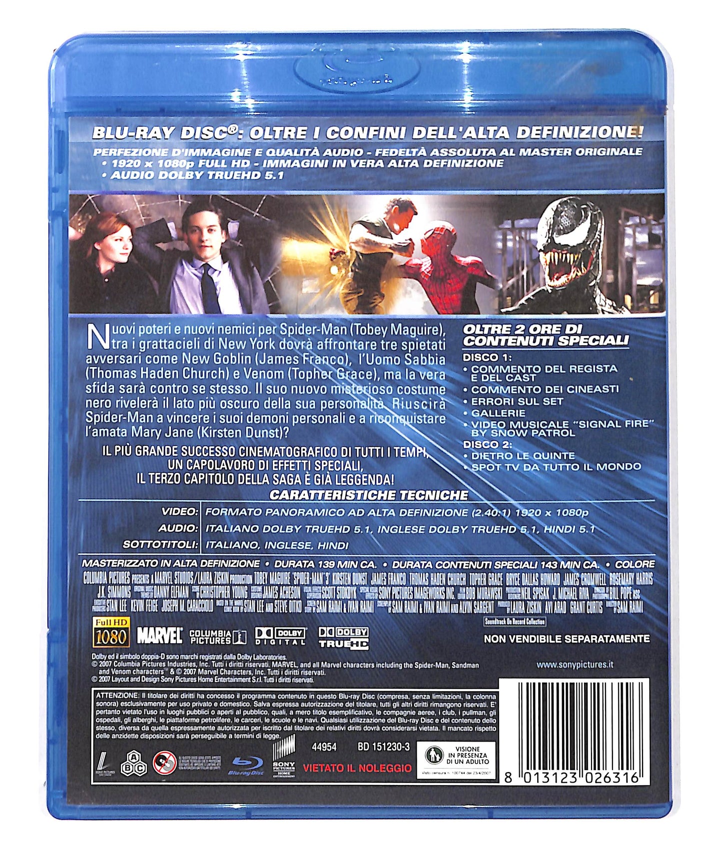 EBOND Spider Man 3 - 2 Dischi BLURAY DB713706