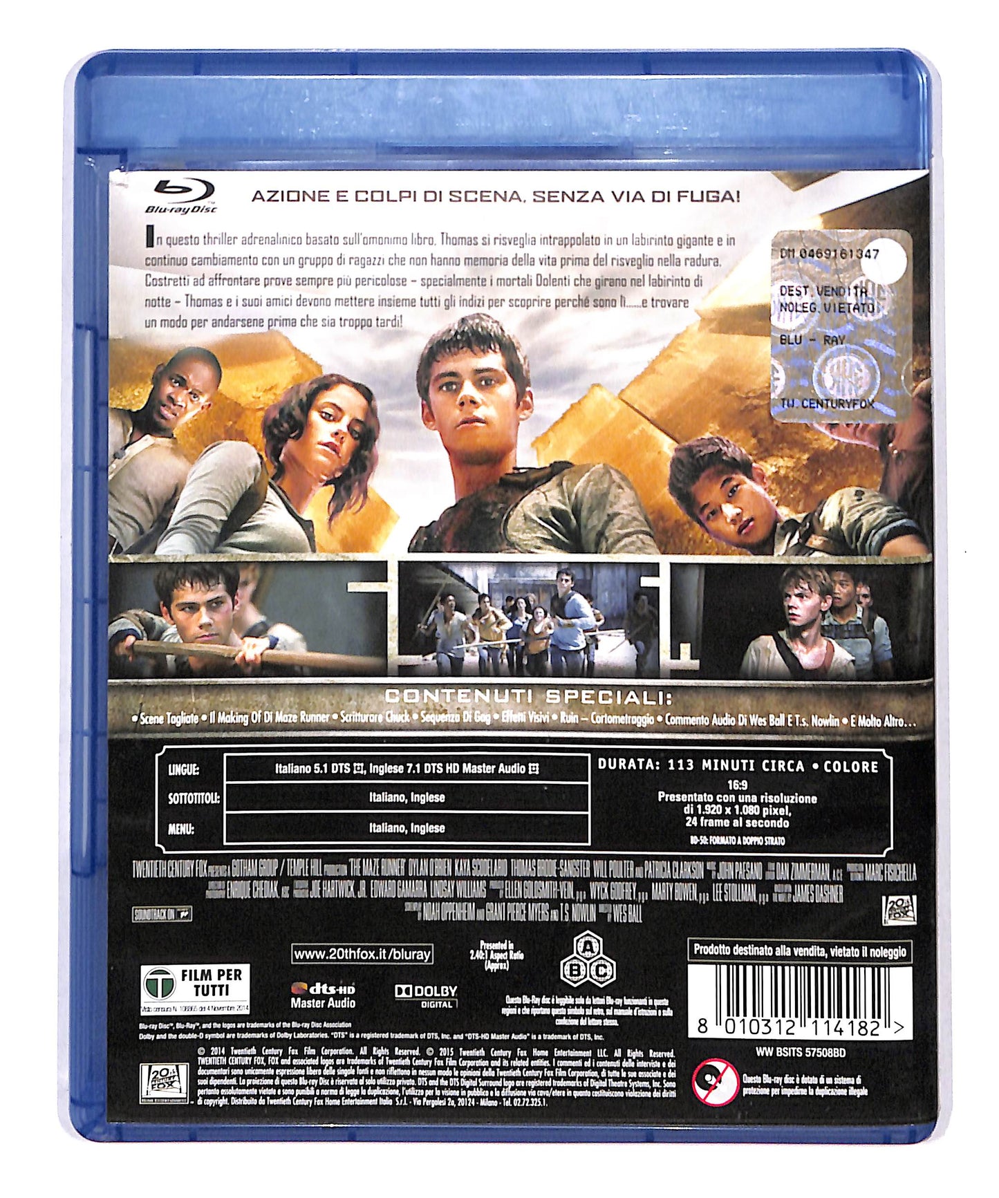 EBOND Maze Runner Il Labirinto BLURAY DB713719