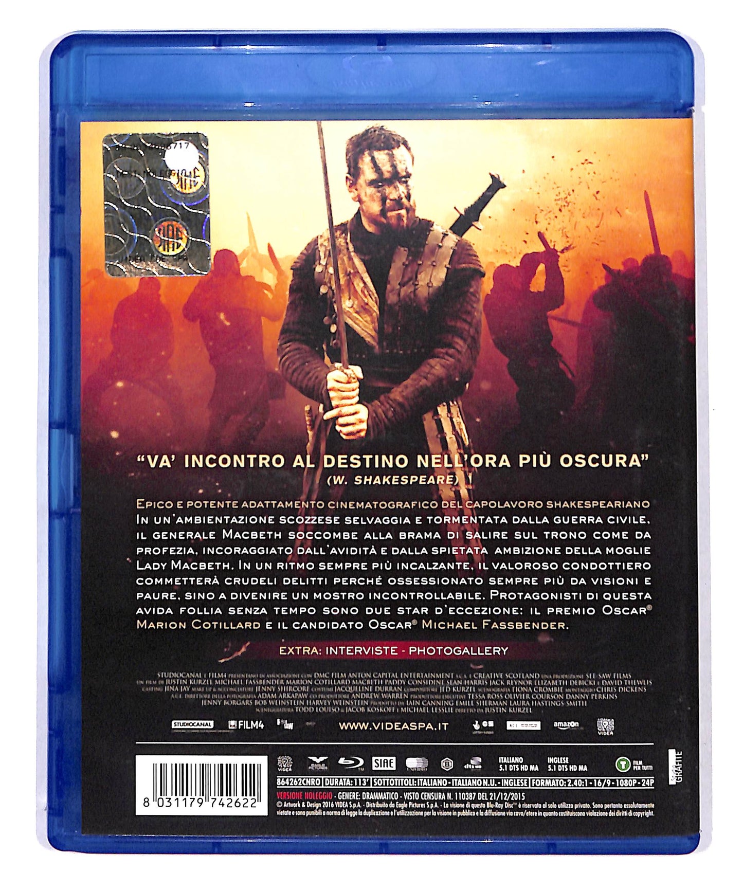 EBOND Macbeth NOLEGGIO BLURAY DB713721