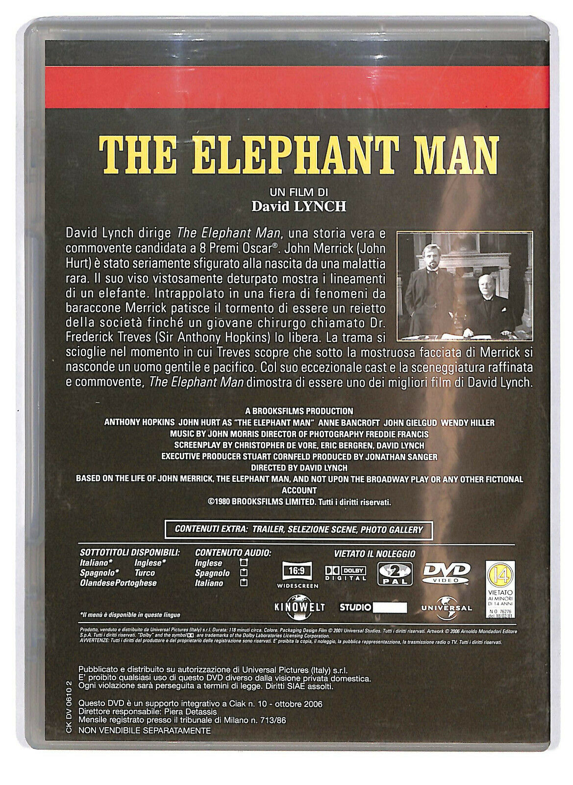 EBOND The Elephant Man Editoriale DVD DB713862
