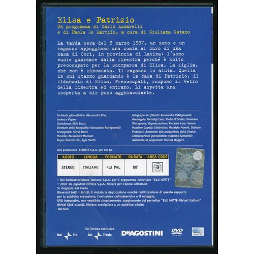 EBOND Blu Notte Misteri Italiani Elisa e Patrizio Editoriale DVD DB713908