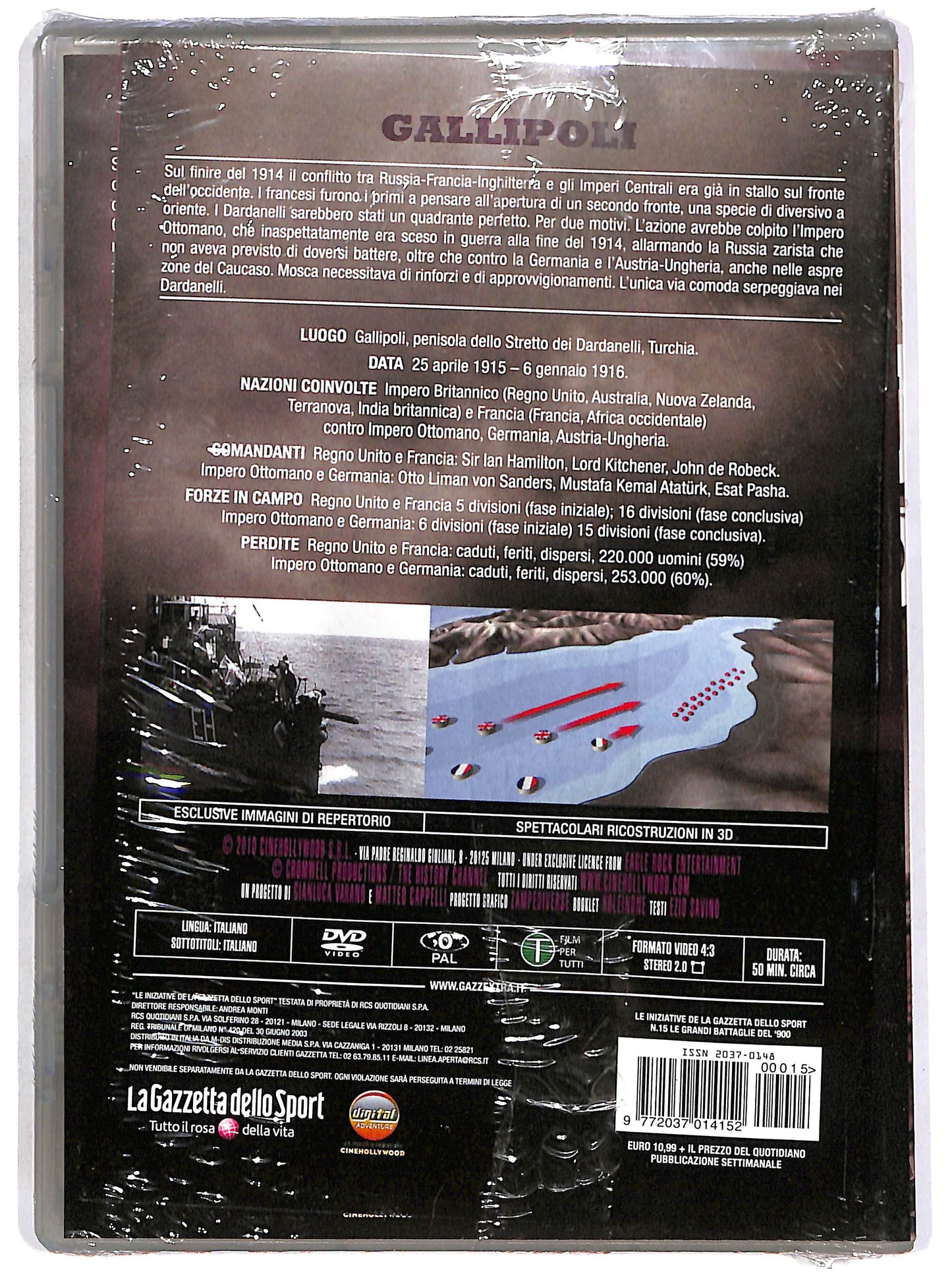 EBOND Le grandi battaglie del '900 Vol.15 - Gallipoli EDITORIALE DVD DB713931