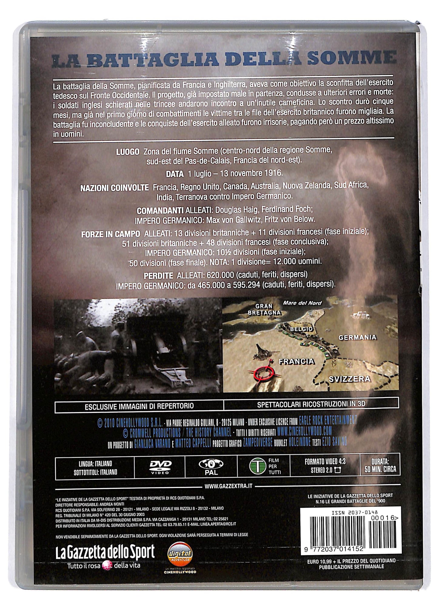 EBOND La Battaglia della somme 1916 vol.16 EDITORIALE DVD DB713932